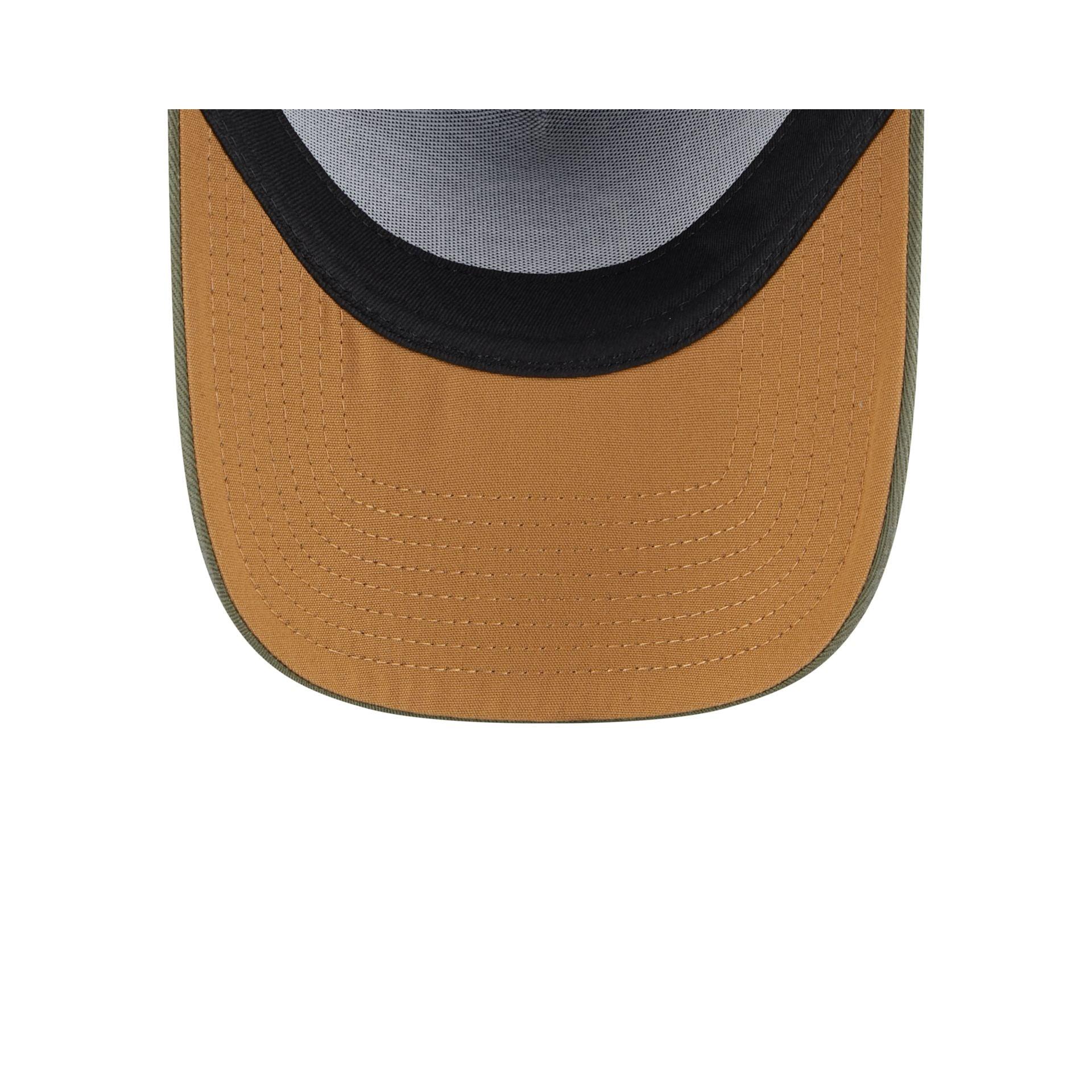 Chicago Cubs Navy 9FORTY A-Frame Snapback Hat Male Product Image