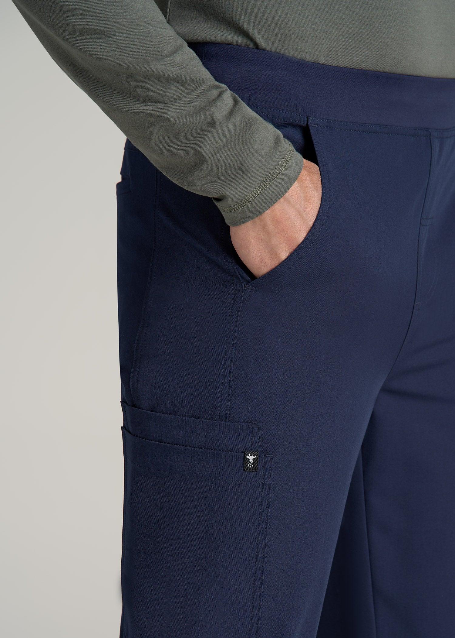 Cargo Scrub Pants for Tall Men in Patriot Blue Male Product Image