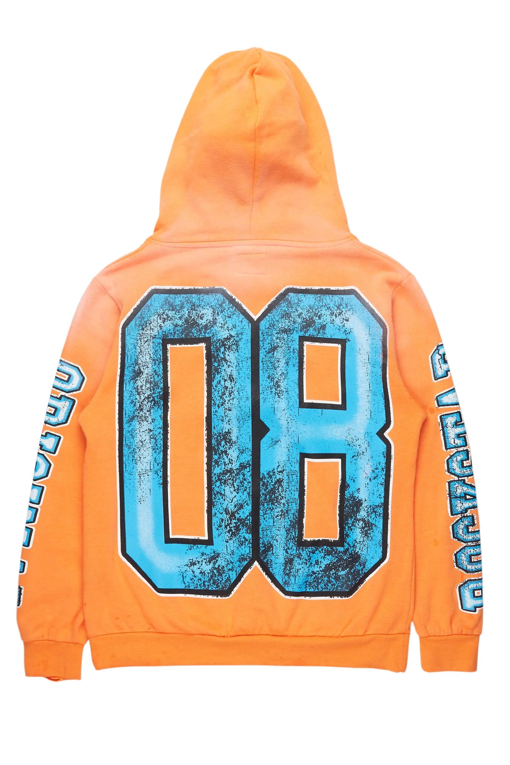 Fields Orange Graphic Hoodie Male Product Image