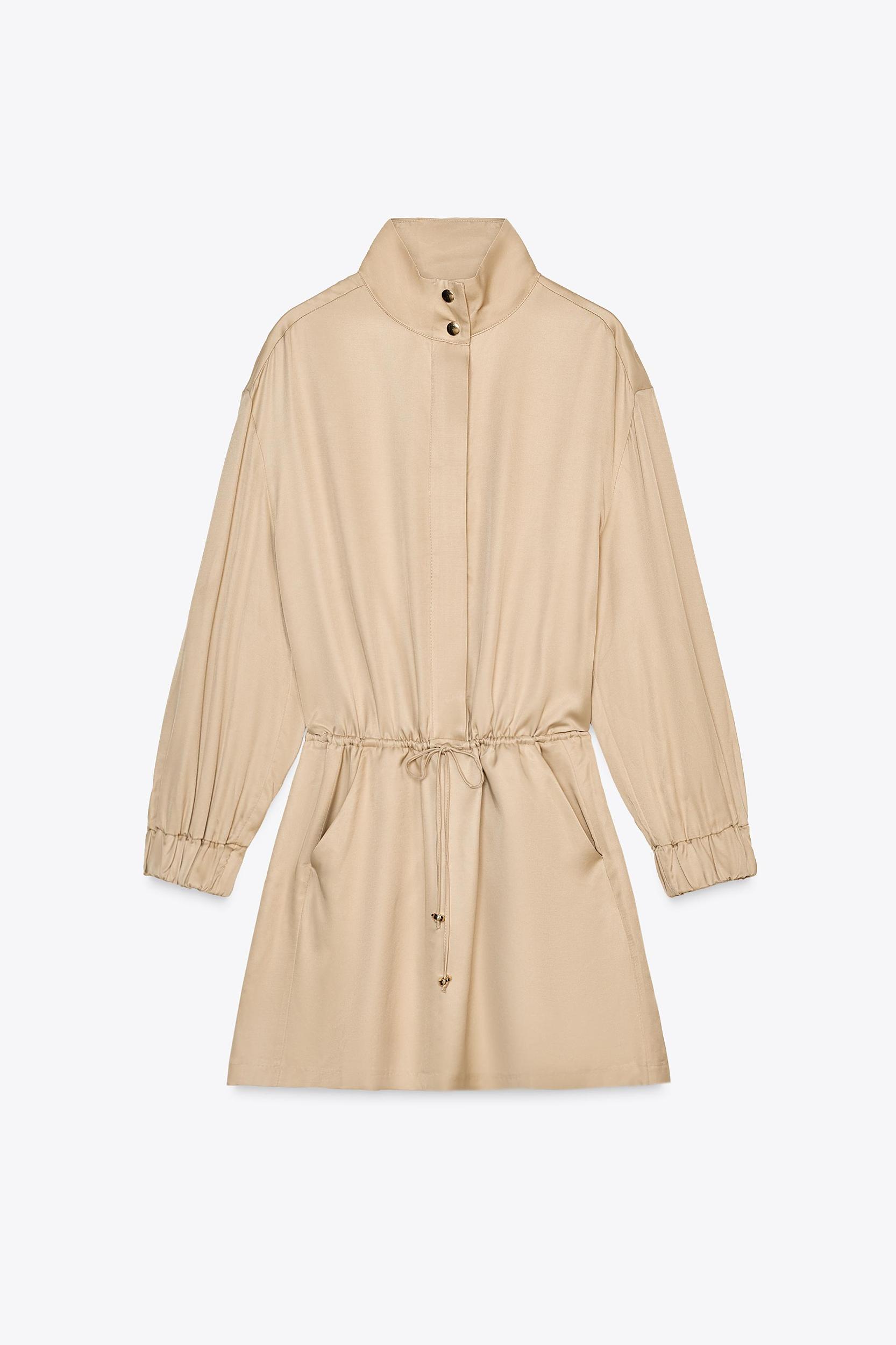 SATIN EFFECT MINI DRESS Product Image