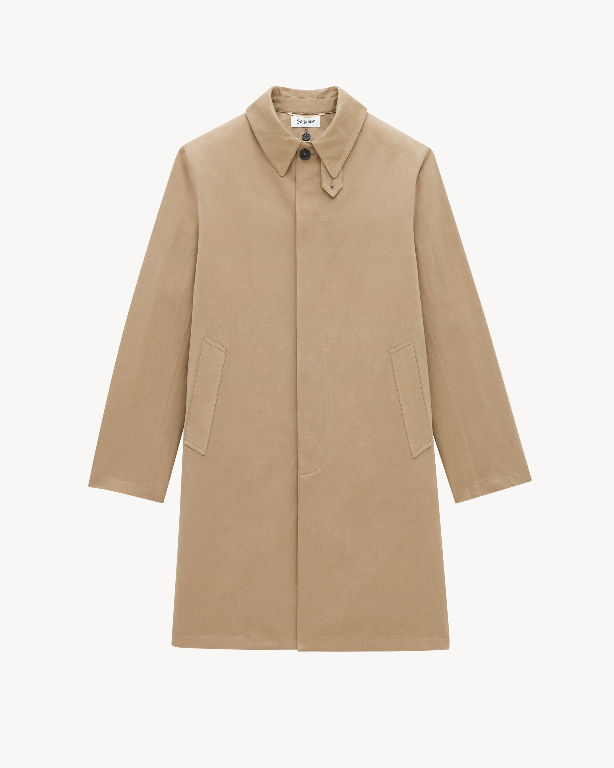 Coat in cotton gabardine Product Image