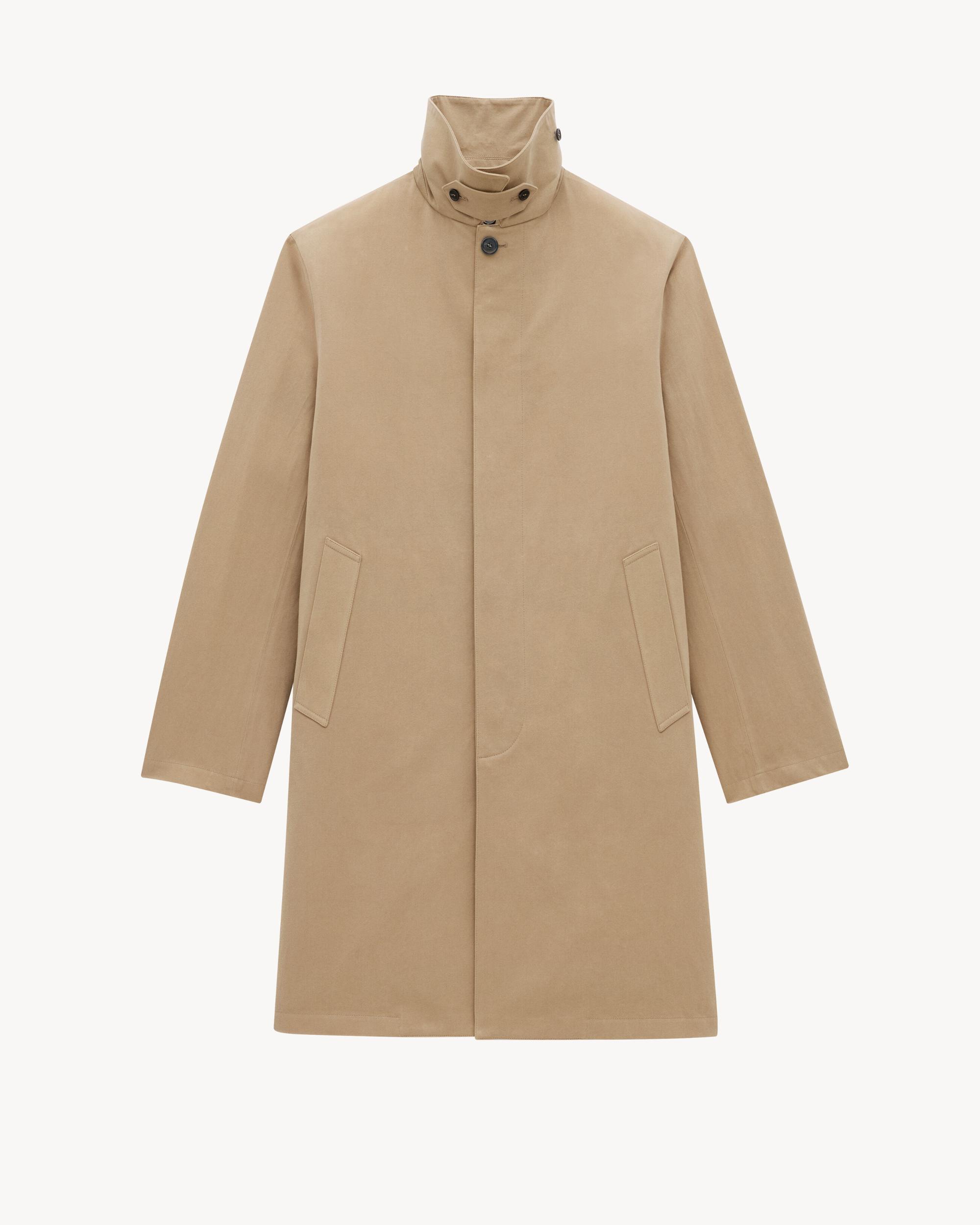 Coat in cotton gabardine Product Image
