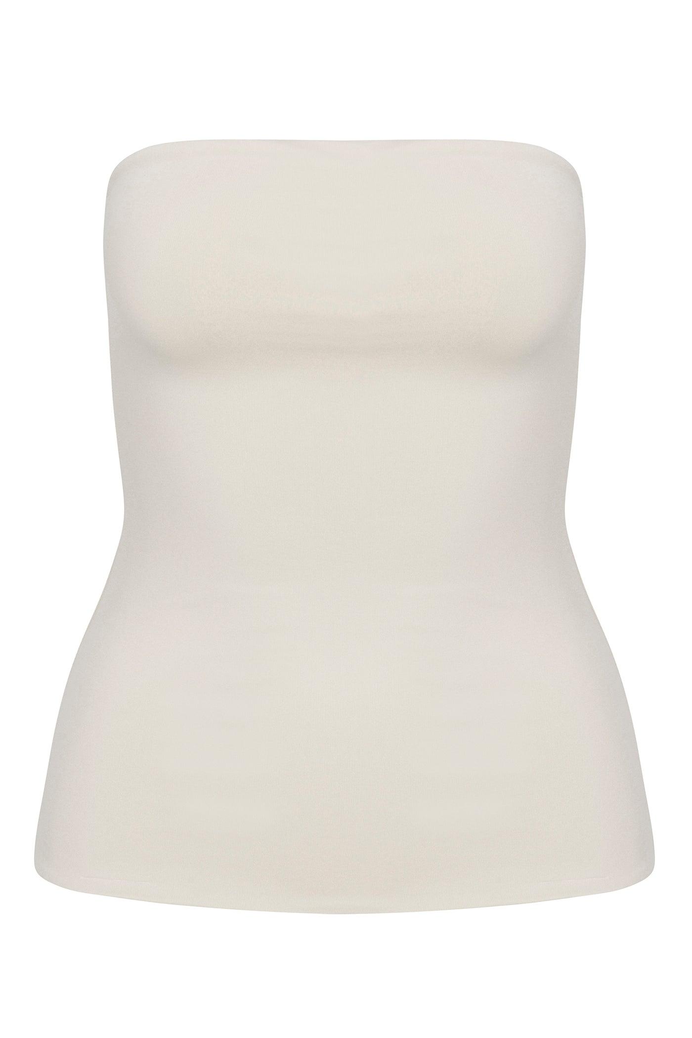 Contour Double Lined Tube Top - Bone Female Product Image