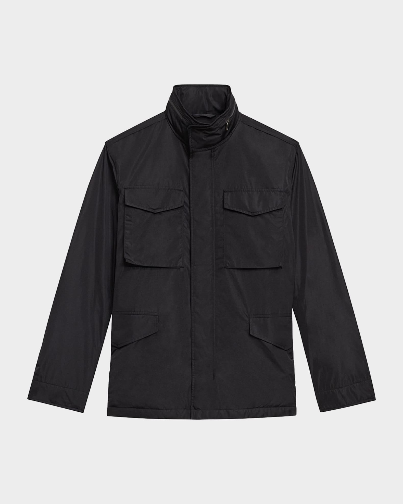 Men's Sleek Nylon Field Jacket Product Image