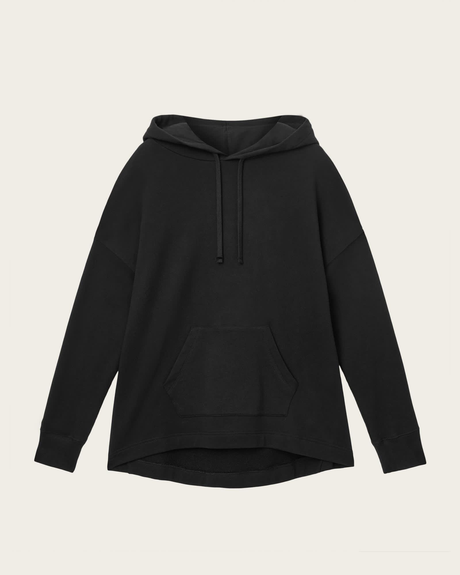 Etti Scrunch Graphic Hoody Black | ALLSAINTS US Product Image