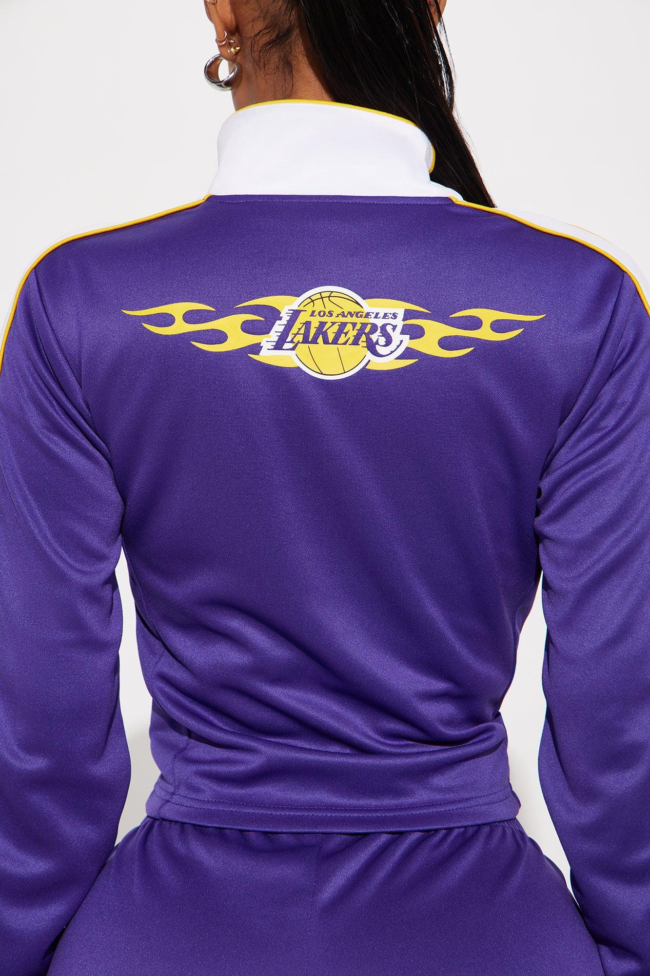 Lakers Halftime Zip Up Jacket - Purple Product Image