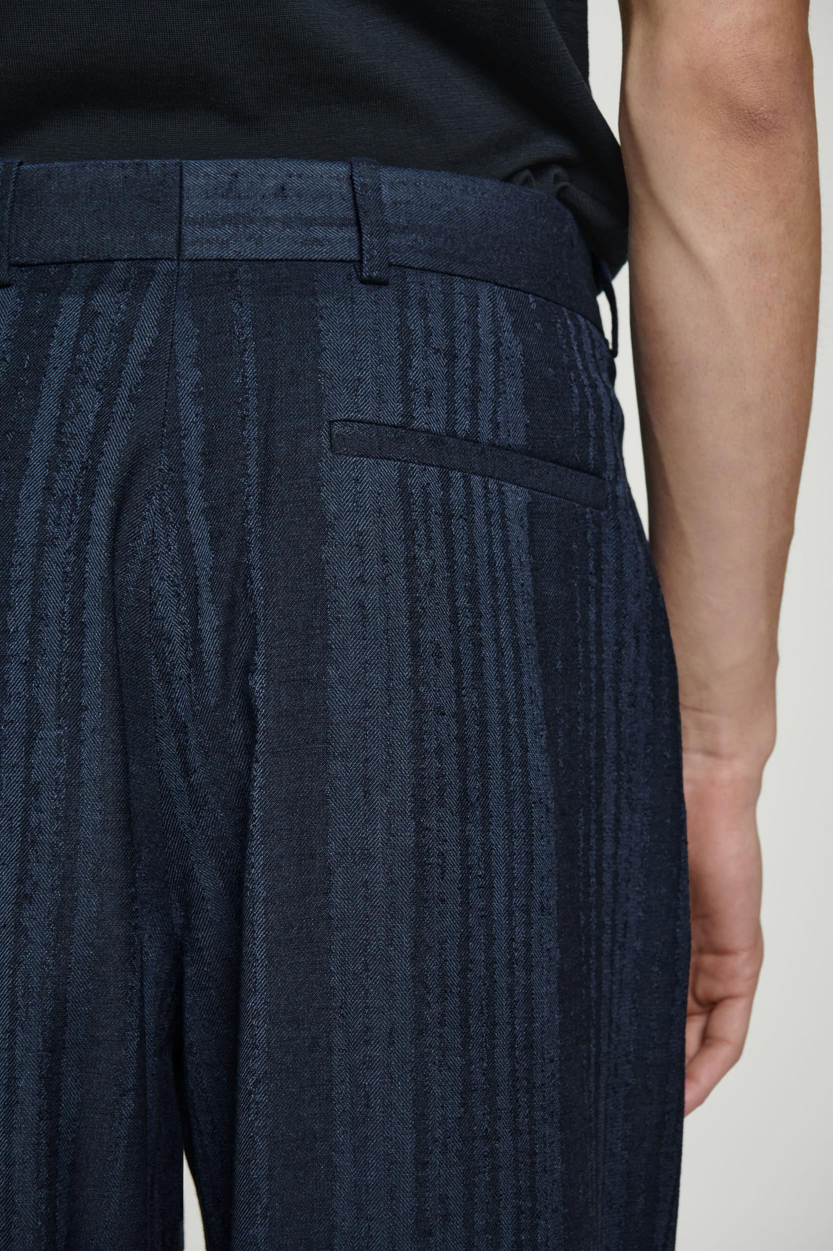 JACQUARD STRAIGHT-LEG PANTS Product Image