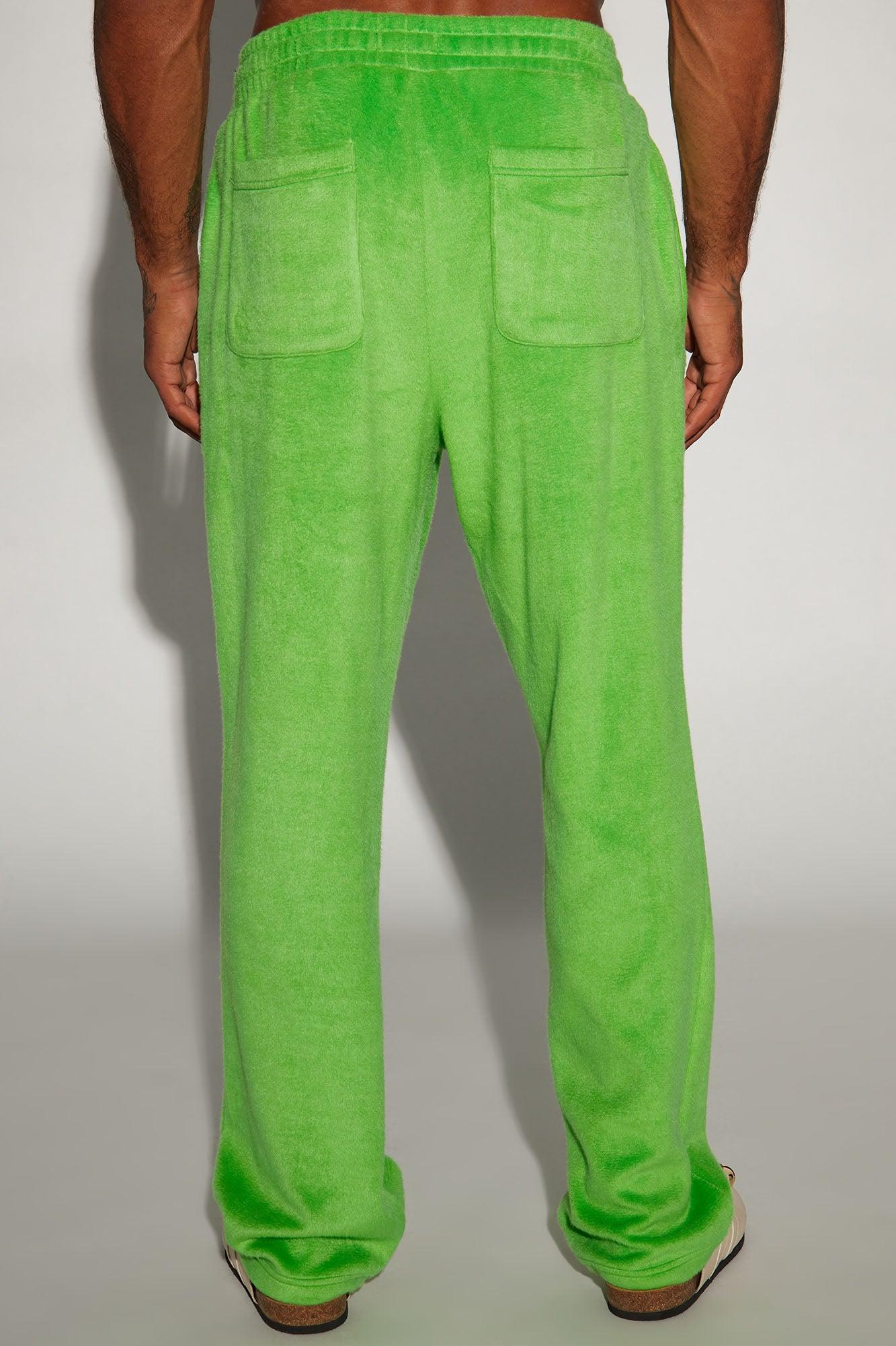 Feel The Mood Straight Pants - Green Product Image