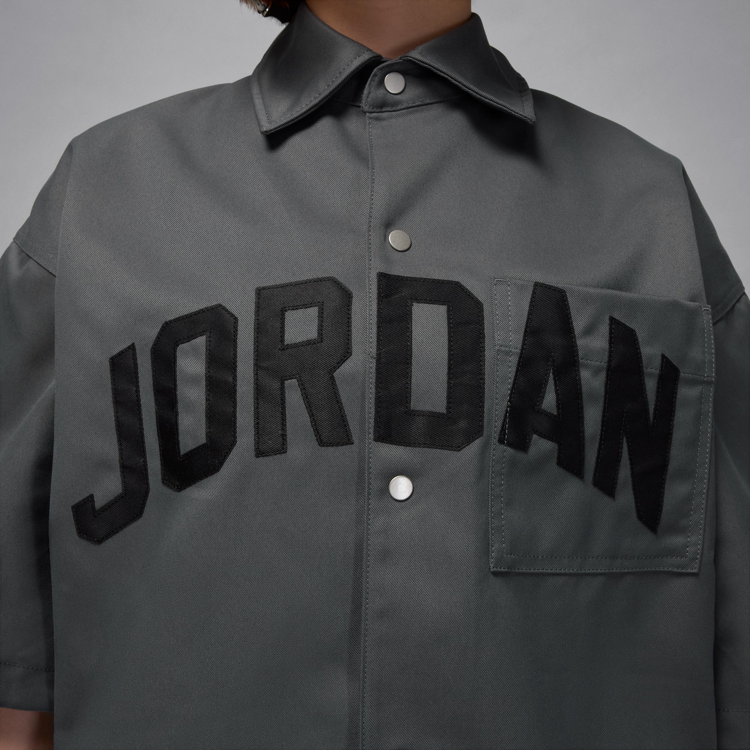 Womens Jordan Flight Woven Short-Sleeve Top | HQ9199-101 Product Image