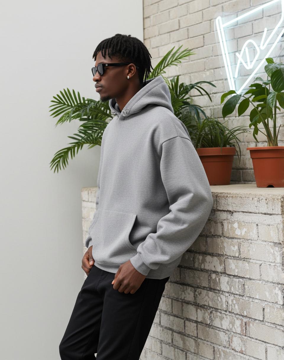 Sopula Unisex Essential Oversized Terry Heavy Hoodie Product Image