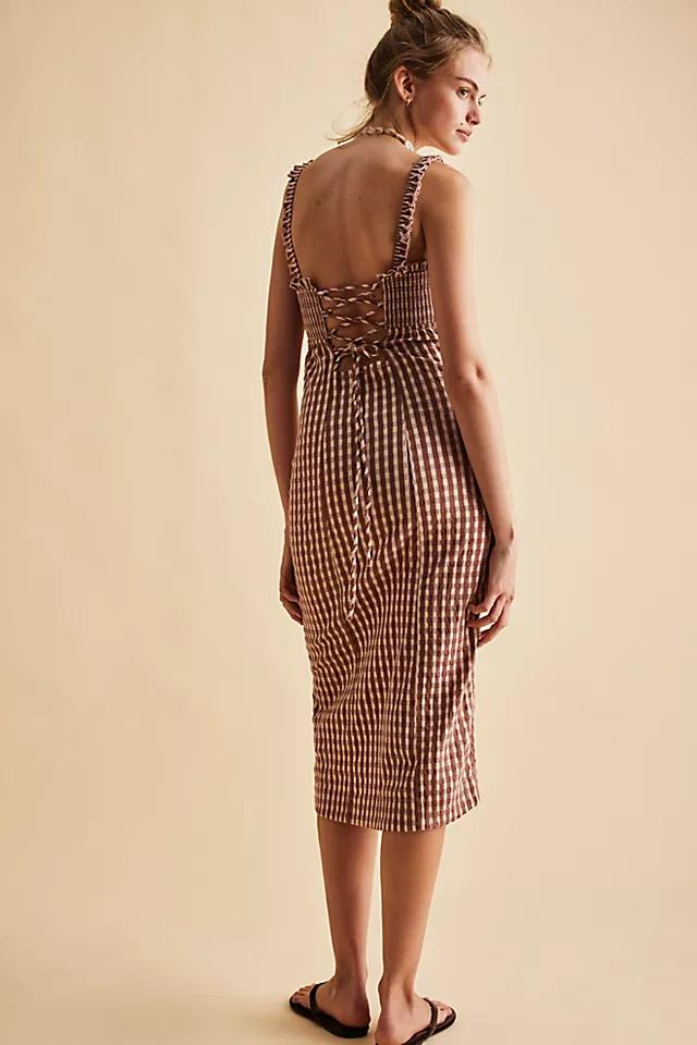 Lucinda Plaid Midi Dress Product Image