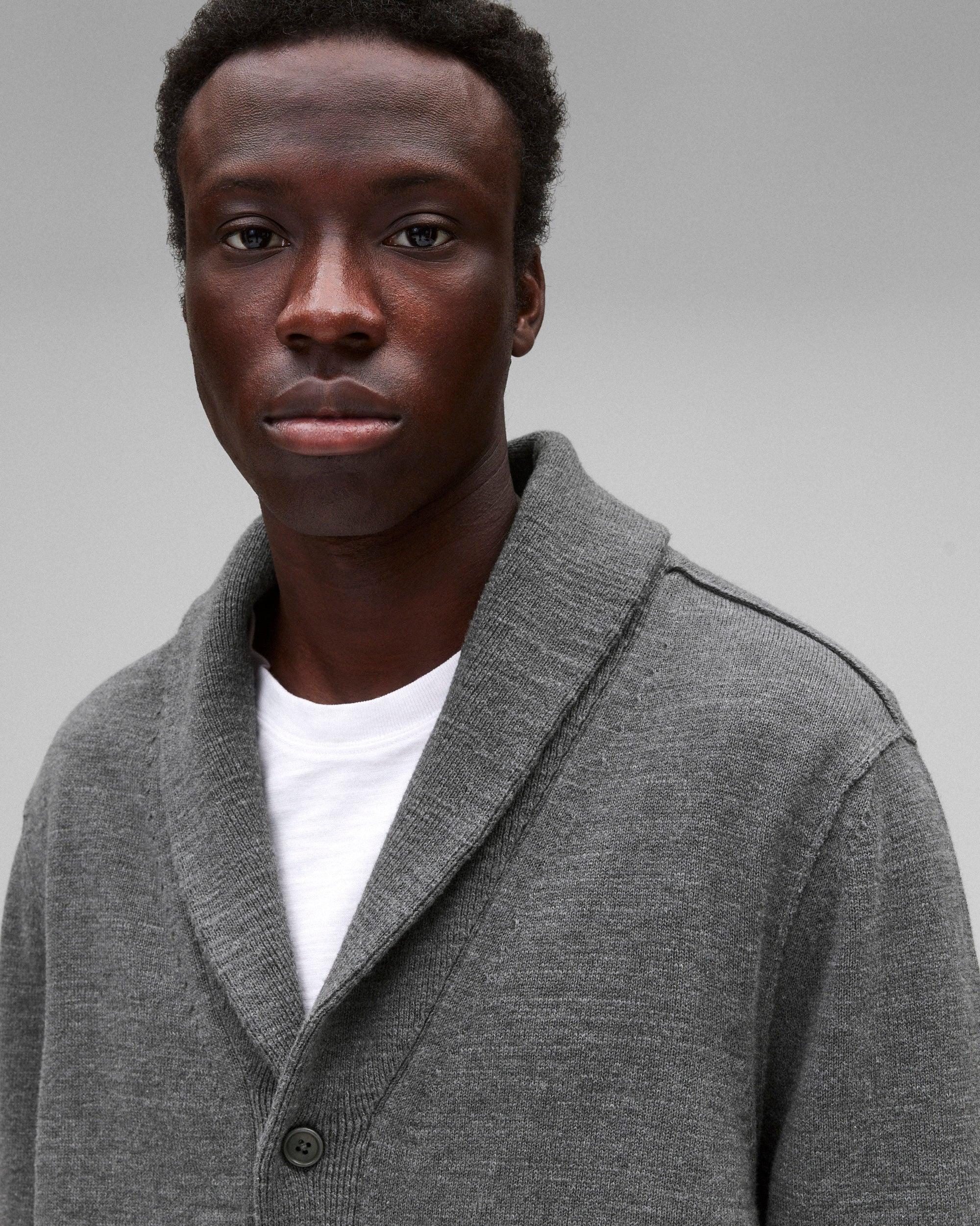 Cotton Slub Laurel Shawl Cardigan Male Product Image