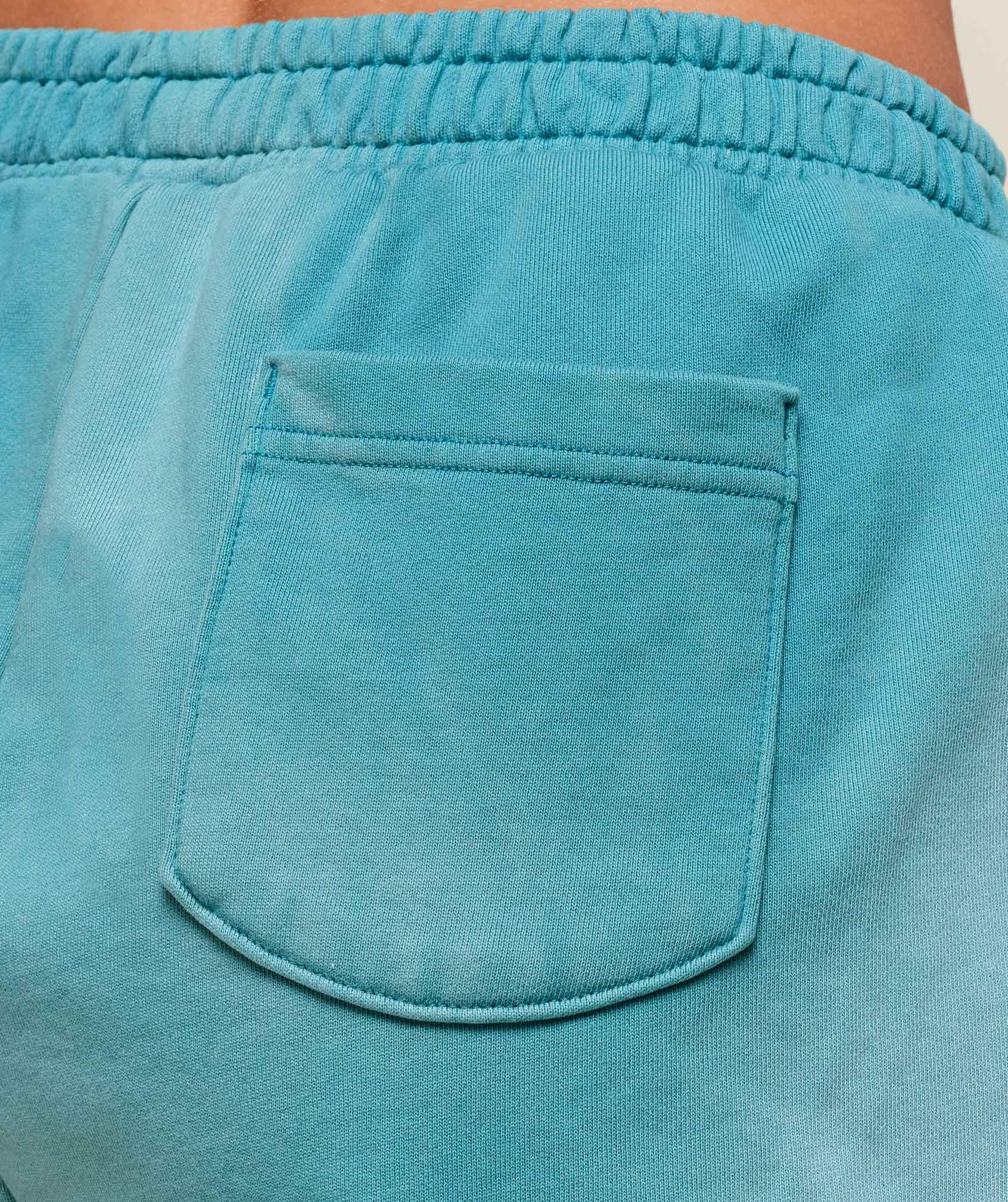 Gymshark Summer Tie-Dye Graphic Shorts - Jewel Teal/Wash Female Product Image