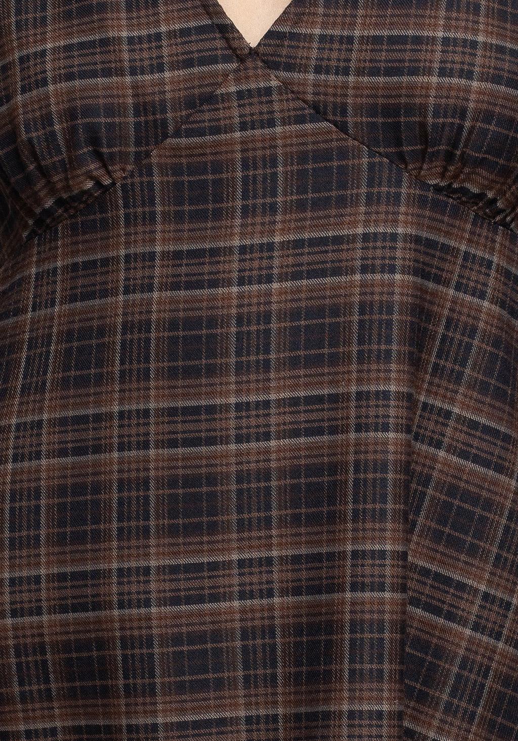 Embla Check Mini Smock Dress Product Image