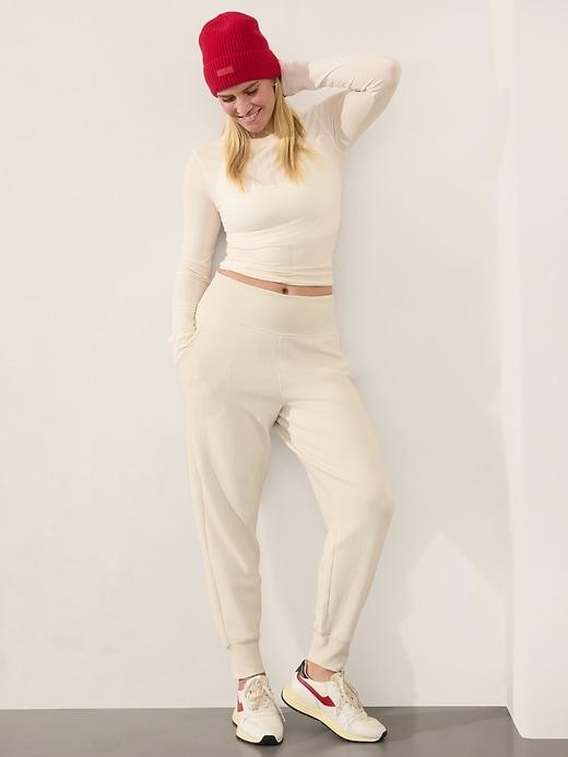 Coaster Luxe Waffle High Rise Jogger Product Image