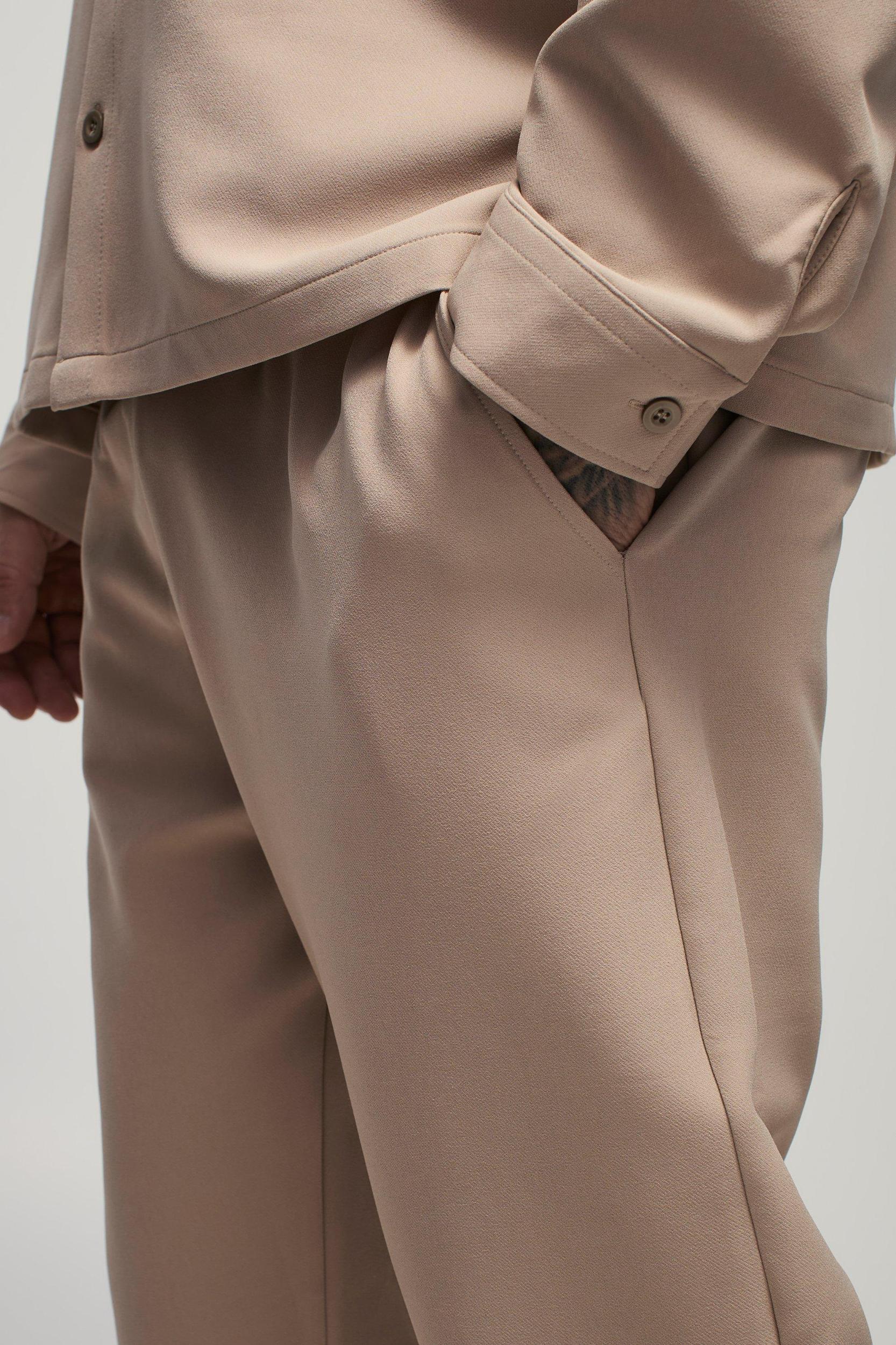 Tall Stretch Woven Tapered Pants | boohooMAN USA Product Image