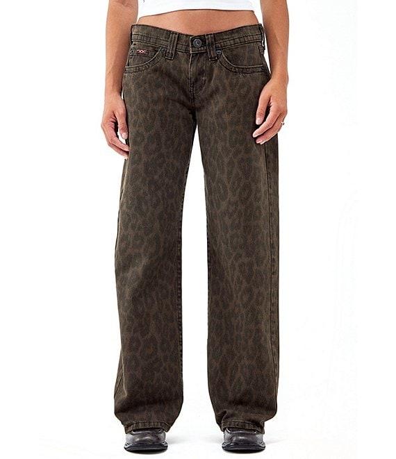 BDG Urban Outfitters Kayla Low Rise Leopard-Printed Pants Product Image