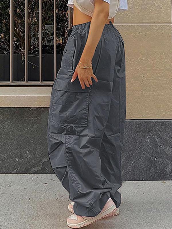 Drawstring Y2K Baggy Cargo Pants Product Image