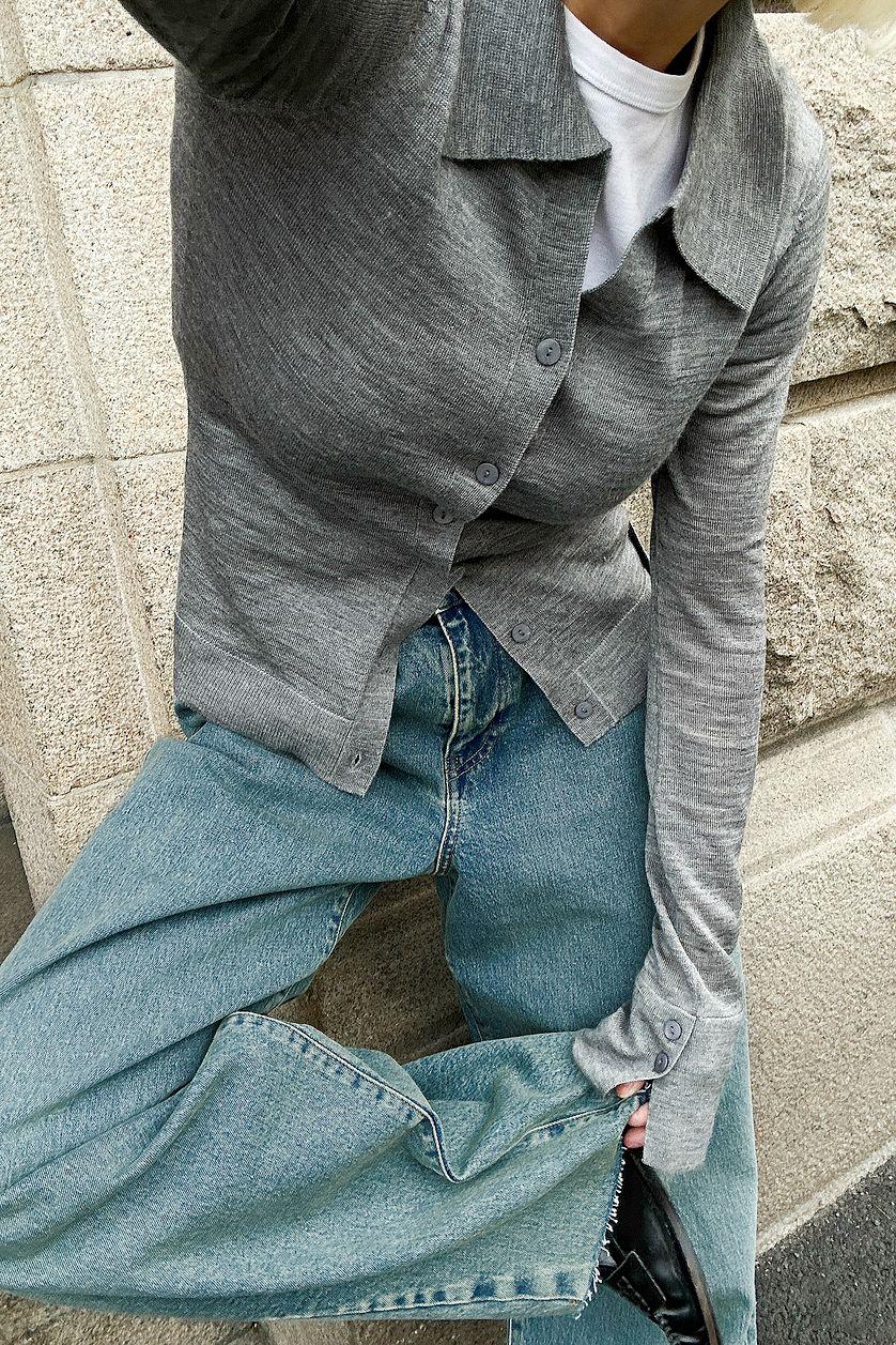 Barrel Leg Denim Blue Product Image