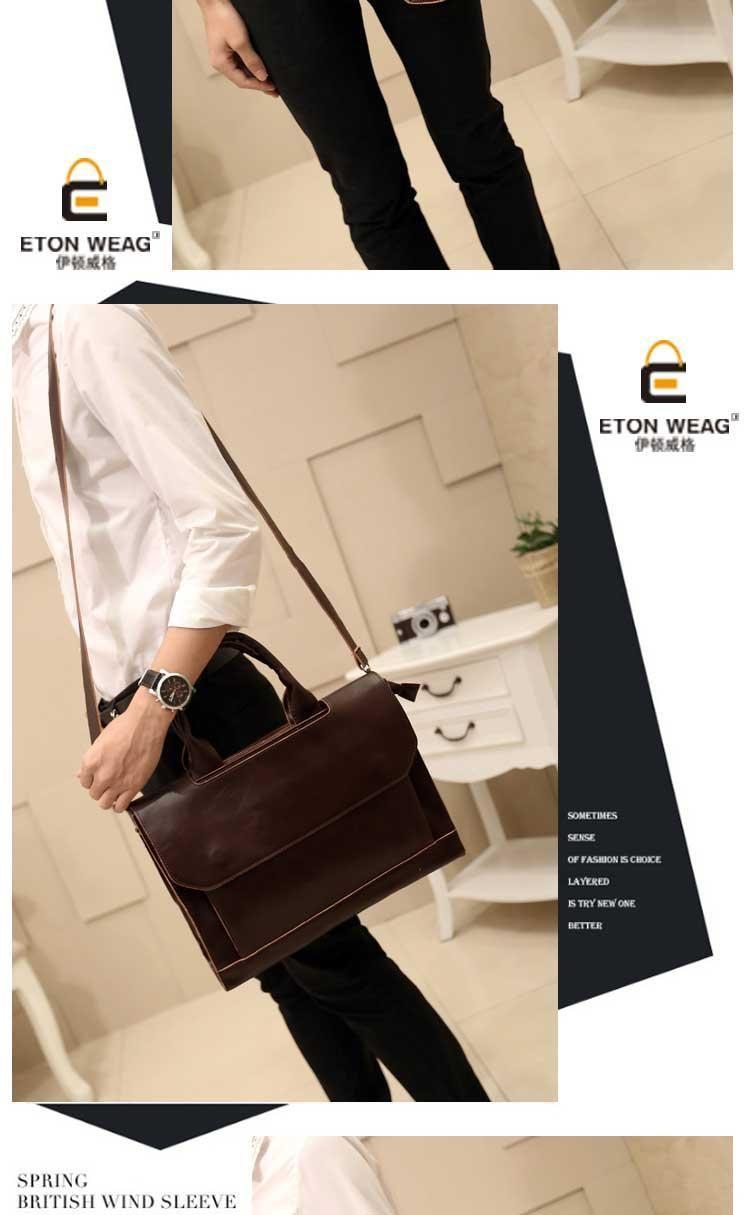 Faux Leather Briefcase Product Image