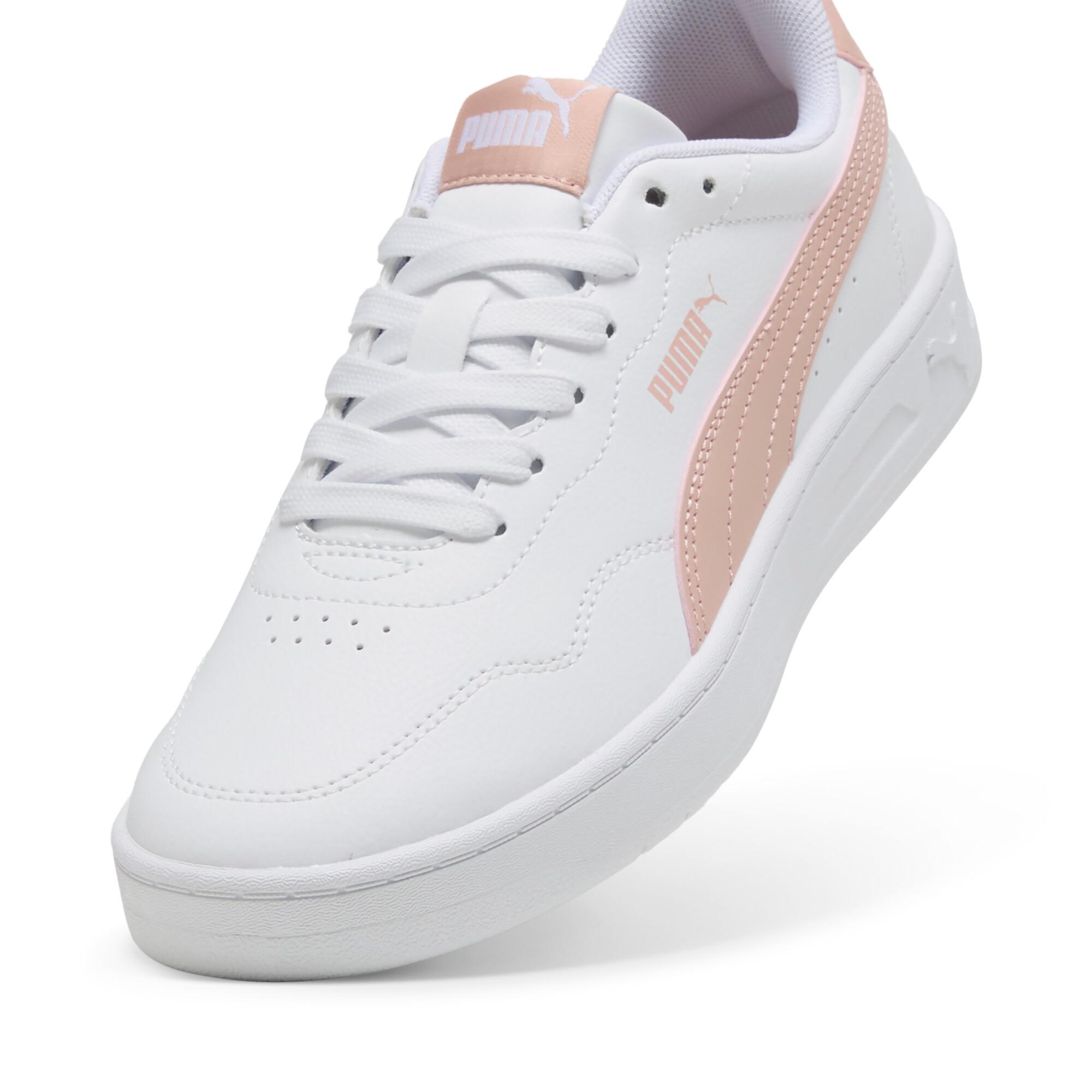 PUMA Court Lally Women Shoes in White/Rose Quartz Product Image