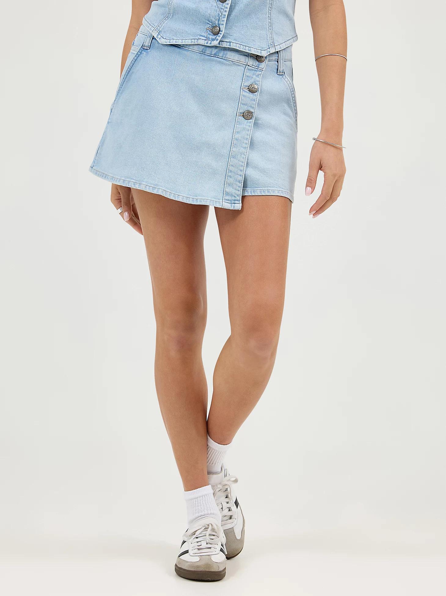 Women's High Rise Wrap Skort | Women's Skirts & Dresses | Lee® Product Image