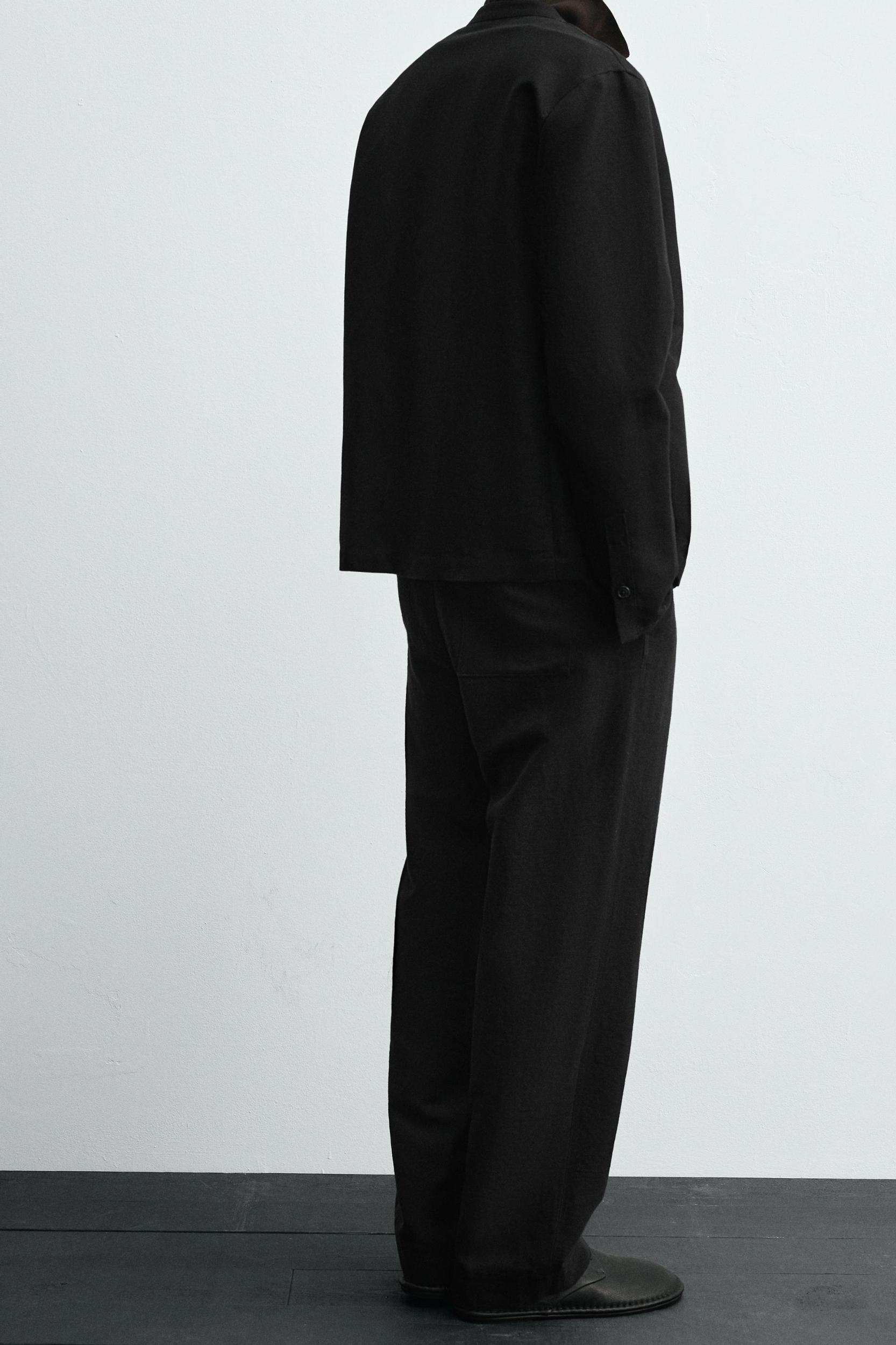 COTTON - LINEN SUIT PANTS Product Image