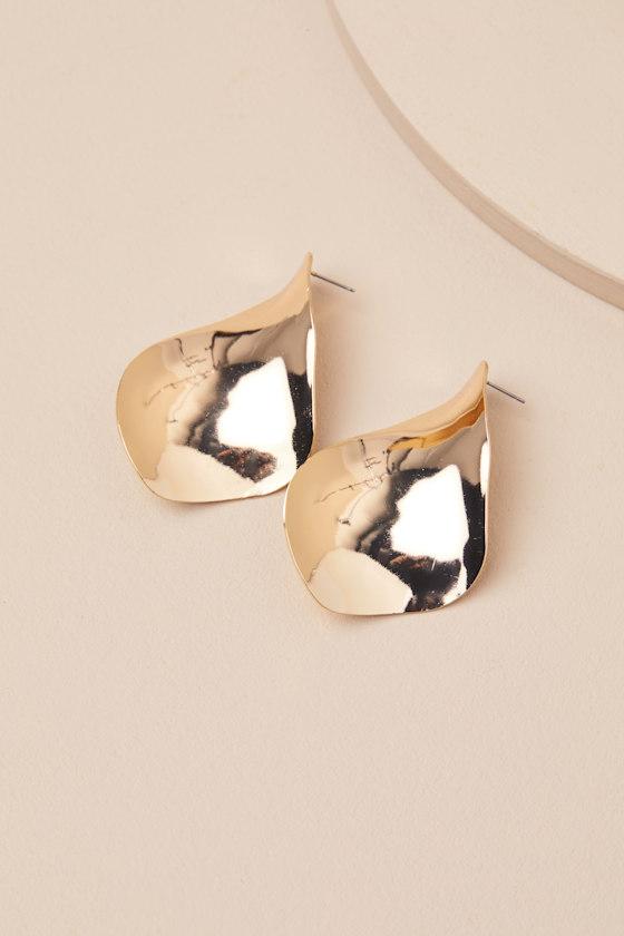 Donella Gold Statement Earrings Product Image