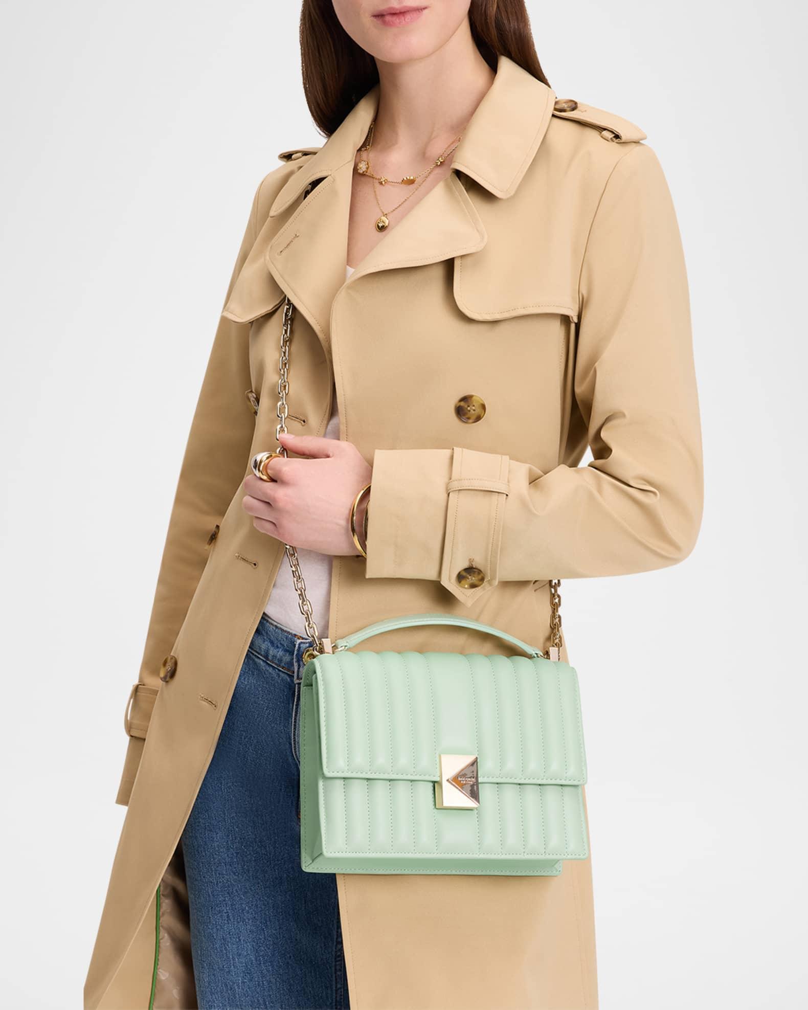 deco quilted leather shoulder bag Product Image