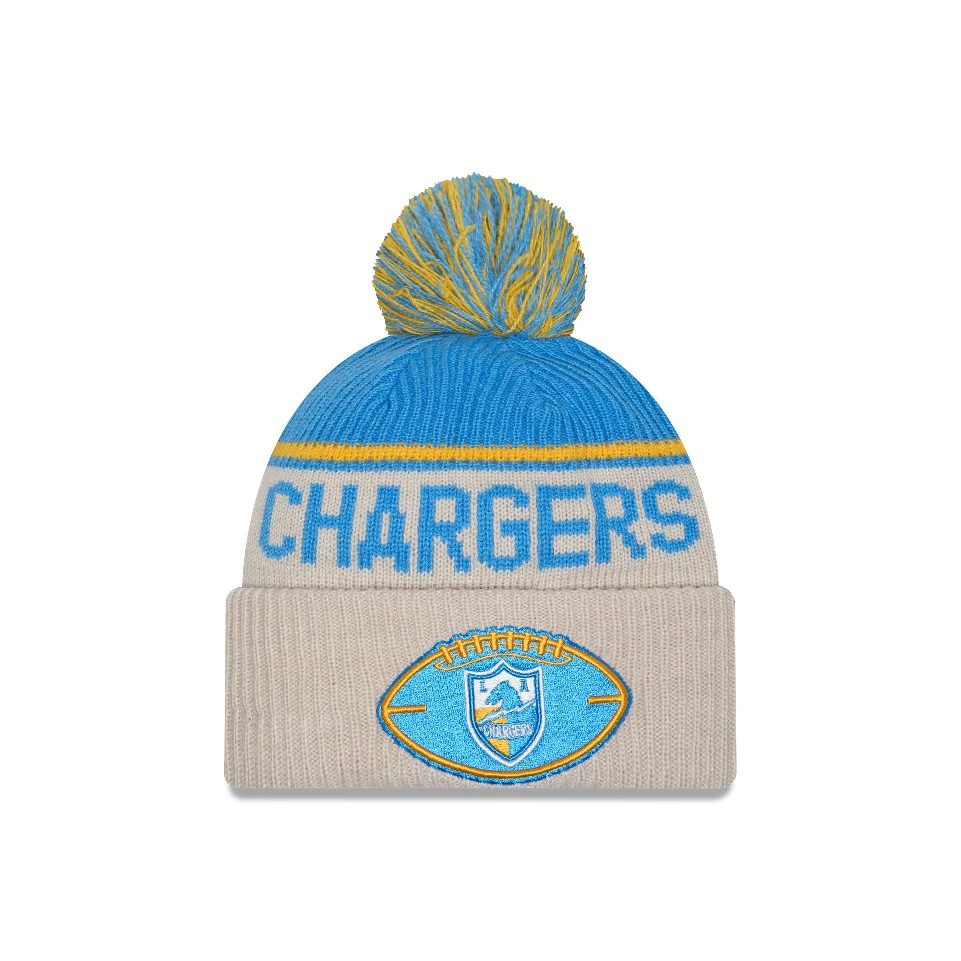 Los Angeles Chargers 2024 Cold Weather Historic Pom Knit Hat Male Product Image