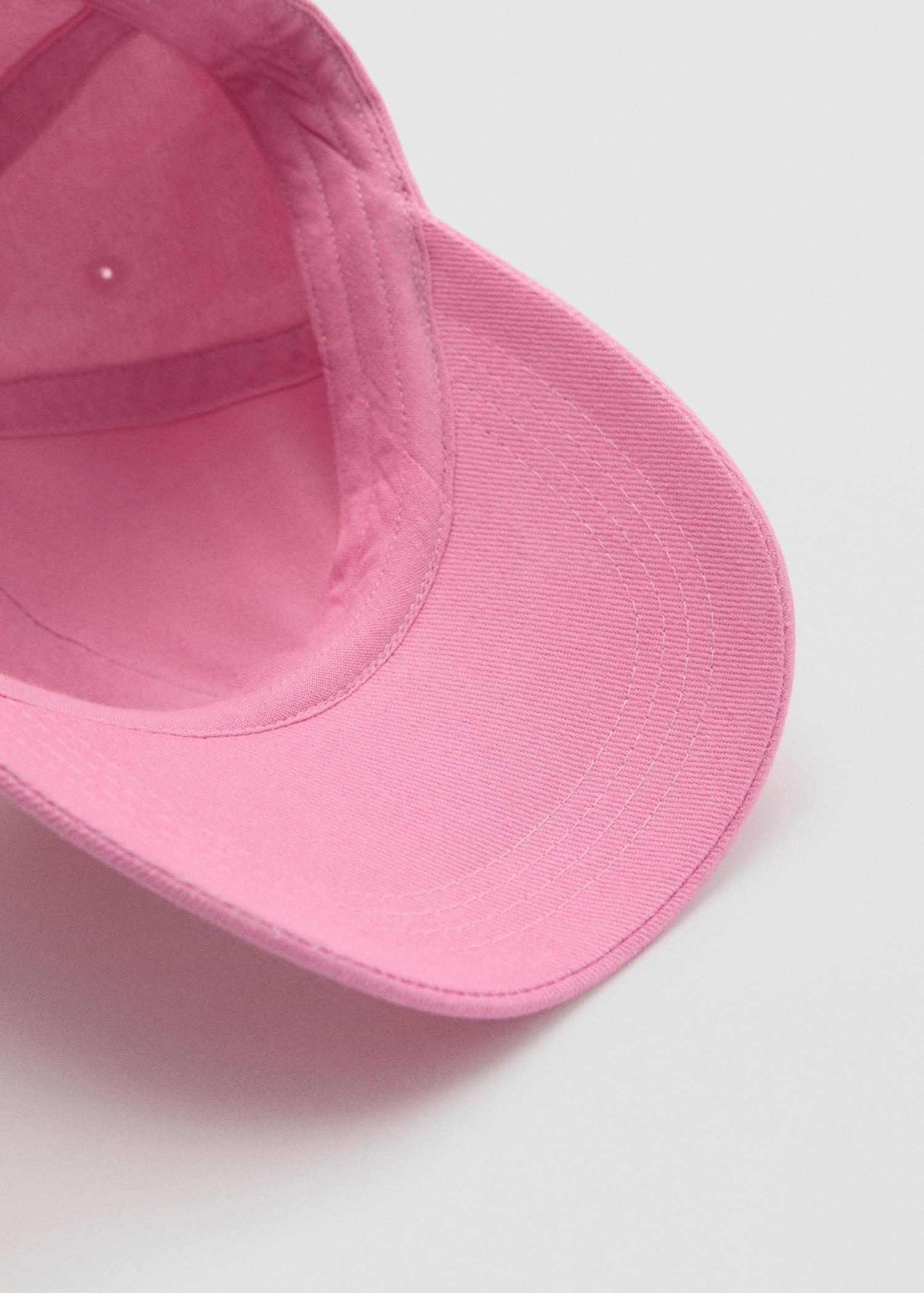 Cotton visor cap - Women | MANGO USA Product Image