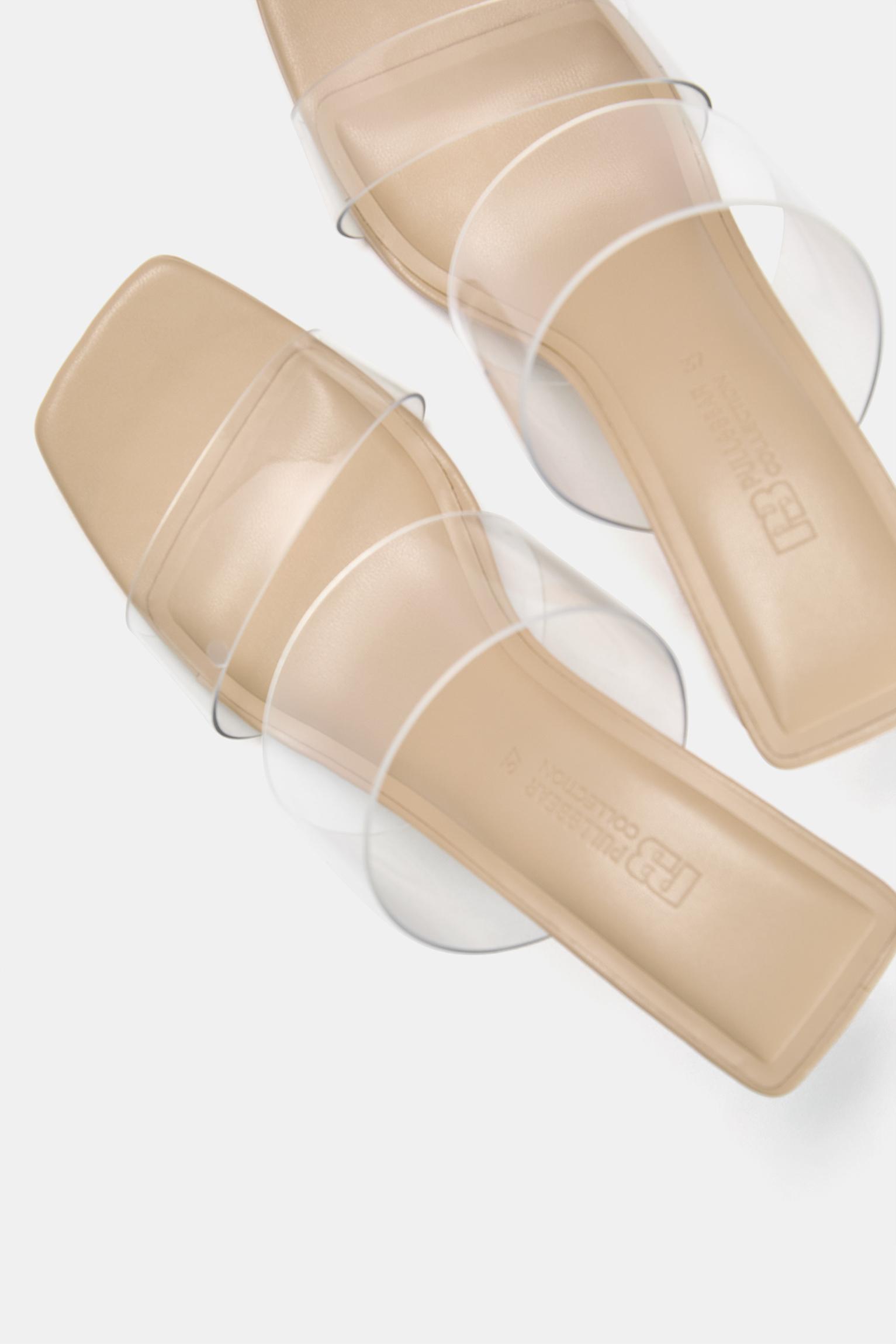 Vinyl heeled sandals Product Image