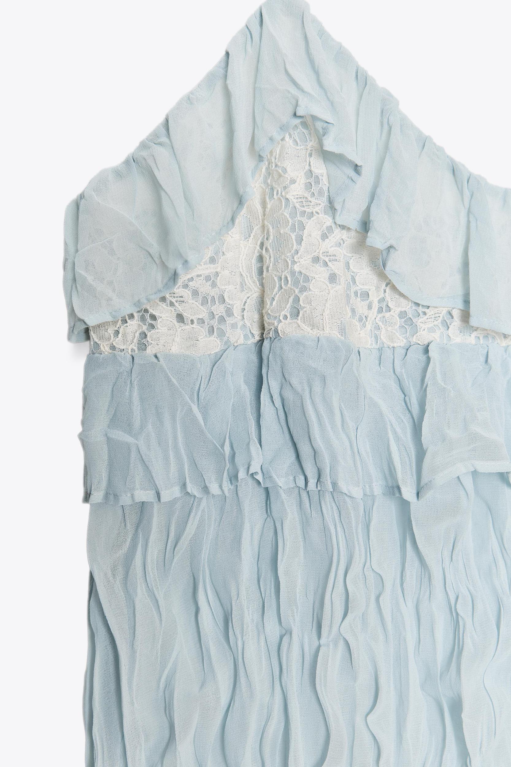 RUFFLED CRINKLE EFFECT TOP Product Image