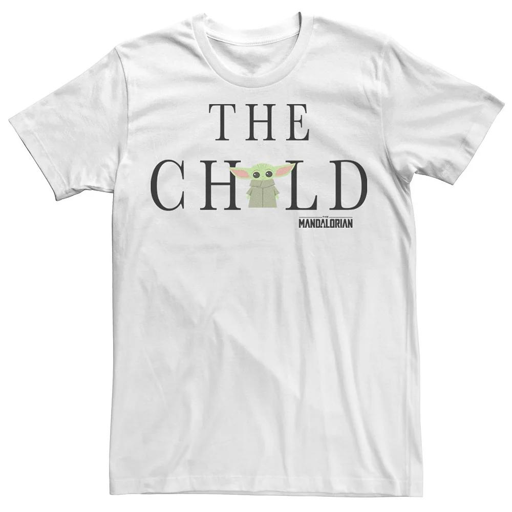 Men's Star Wars The Mandalorian The Child Simple Text Portrait Tee,  Product Image