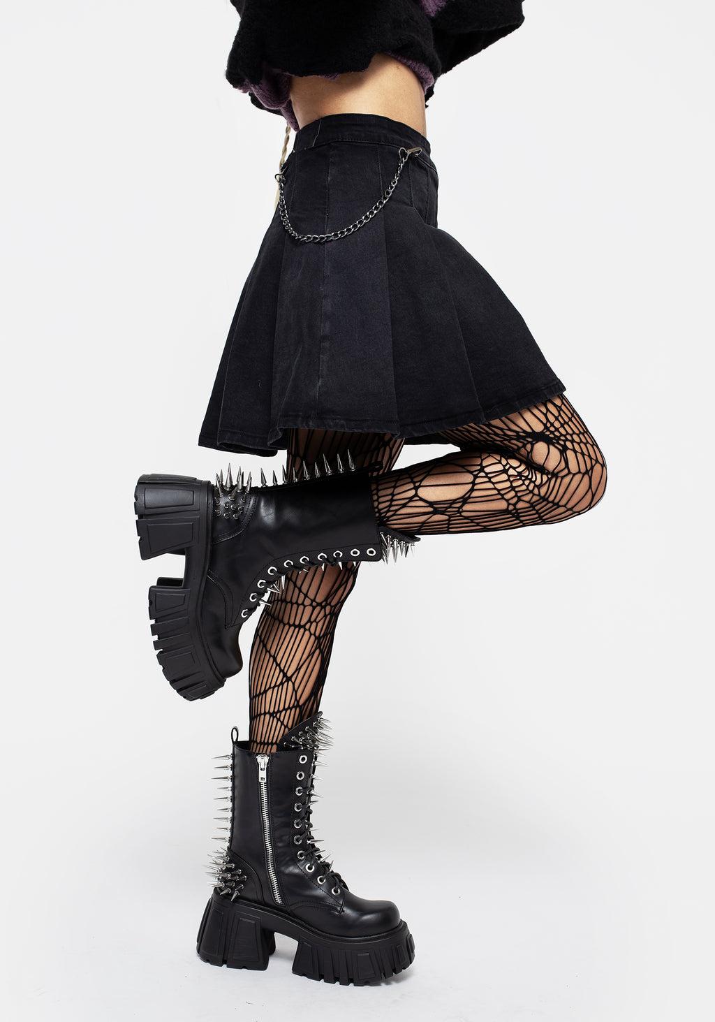 Cobweb Patterned Fishnet Tights Product Image