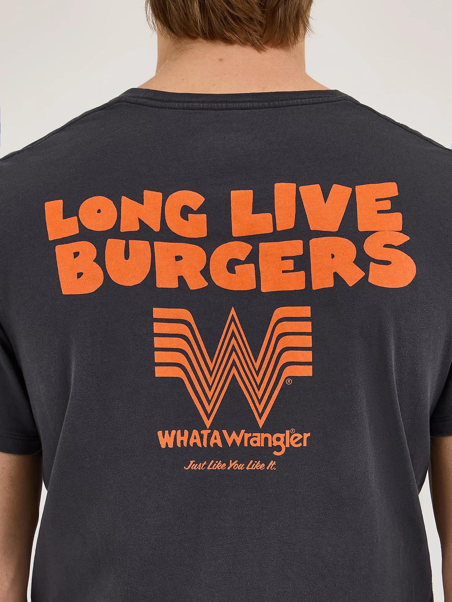 Wrangler x Whataburger Men's Long Live Burgers T-Shirt in Faded Product Image