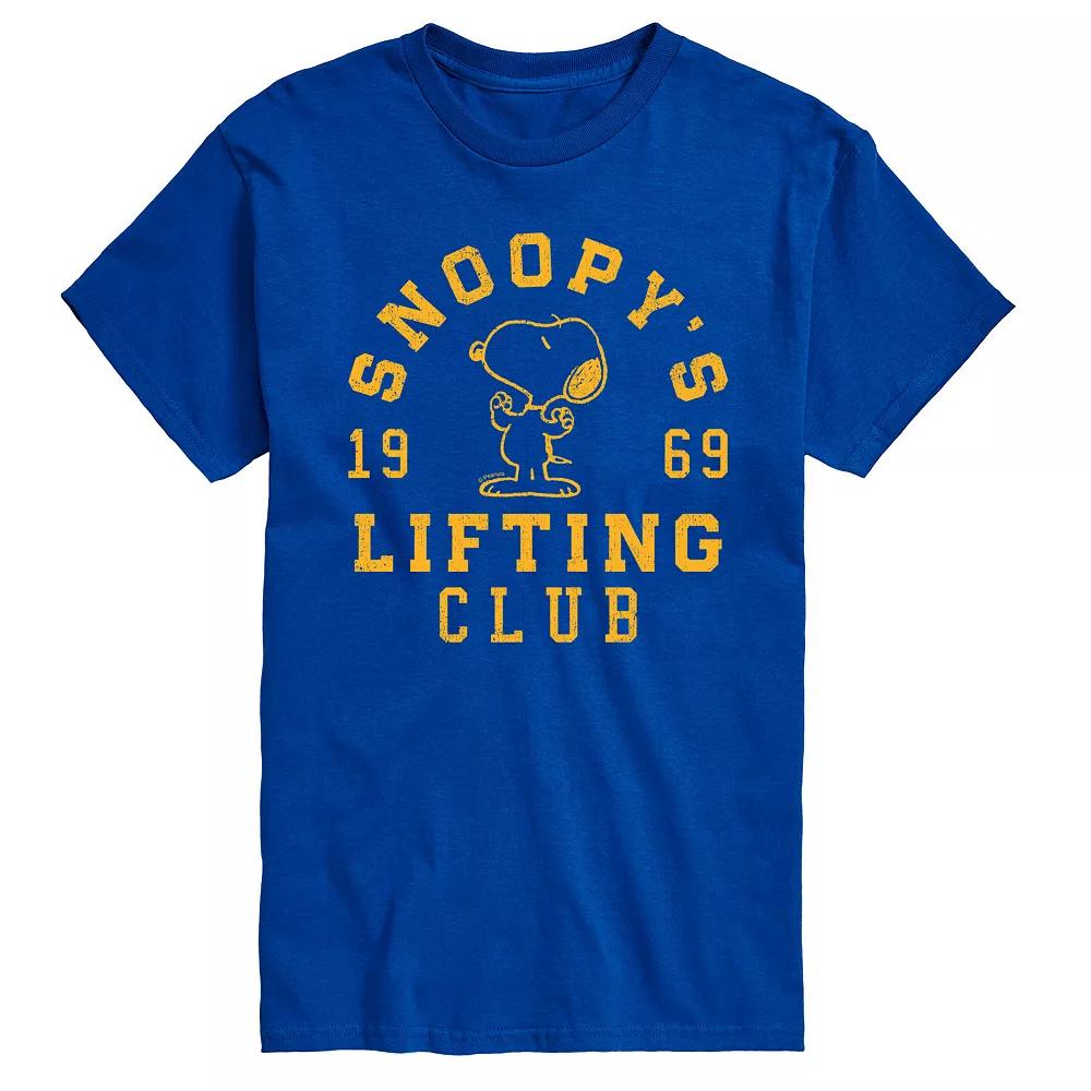 Men's Peanuts Snoopy Lifting Club Graphic Tee,  Product Image
