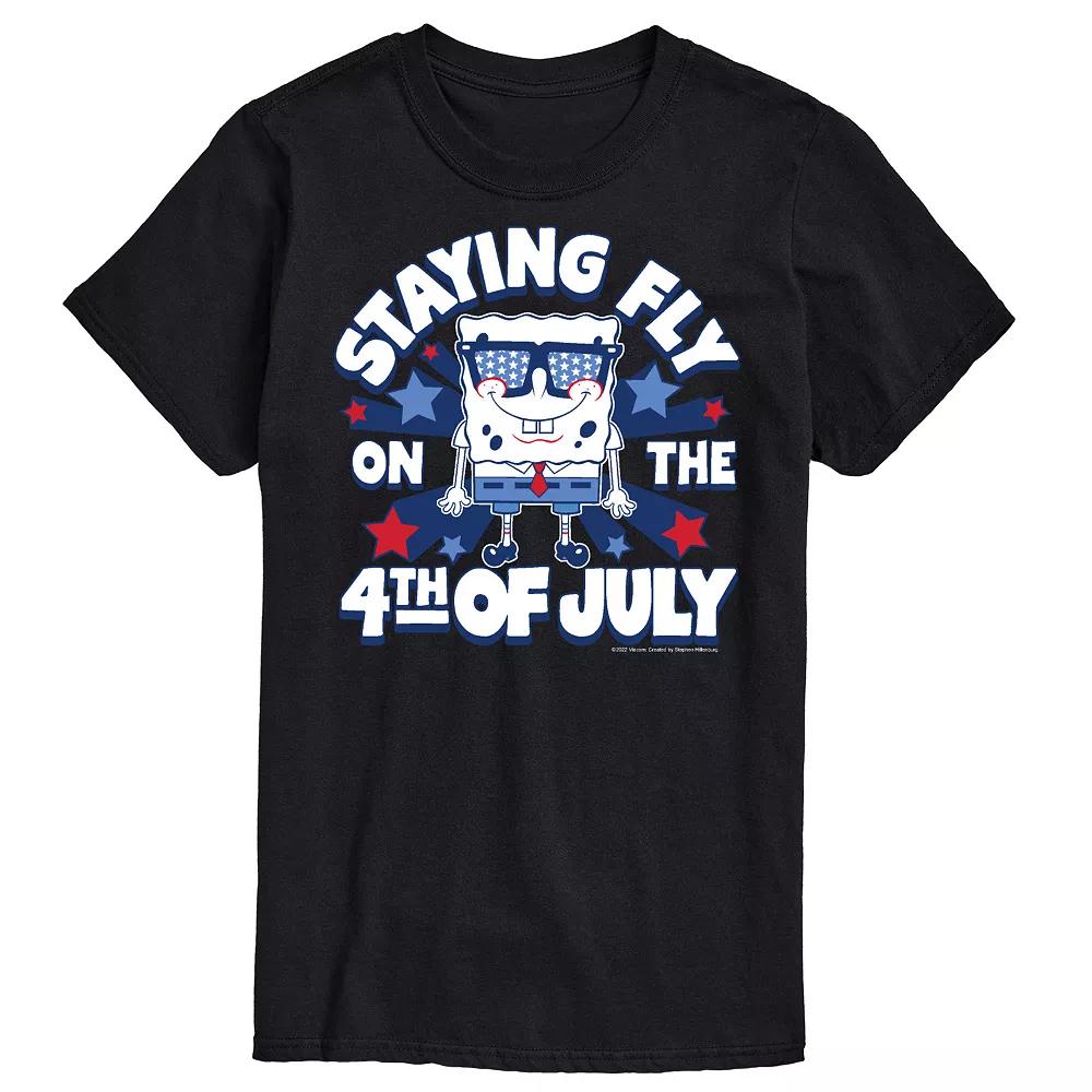 Big & Tall Nickelodeon Spongebob Squarepants 4th of July Graphic Tee, Men's,  Product Image