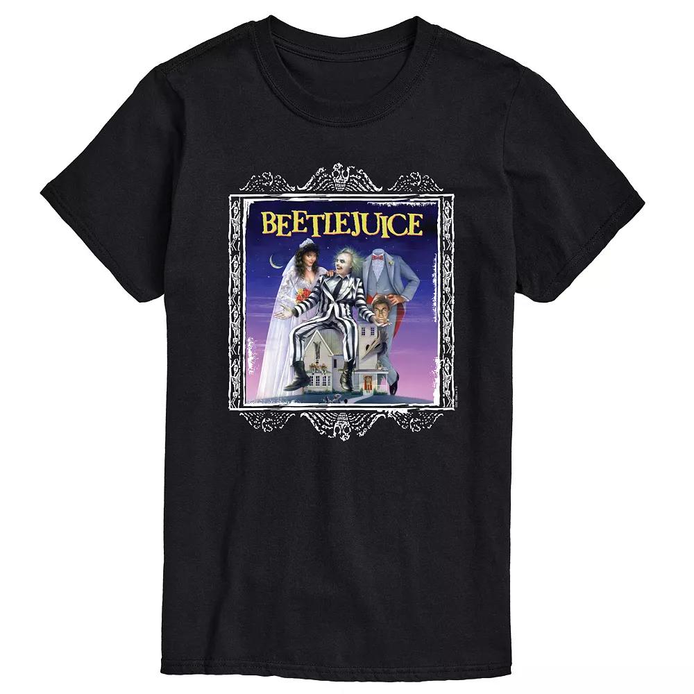 Big & Tall Beetlejuice Cover Graphic Tee, Men's,  Product Image