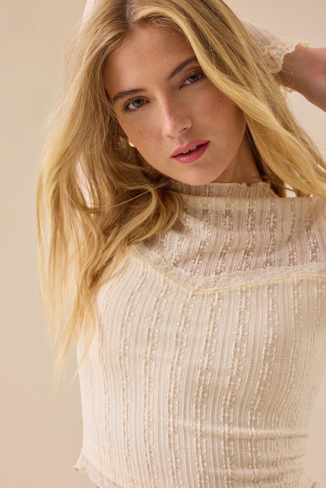 Jenn Sweetheart Lace Top Product Image