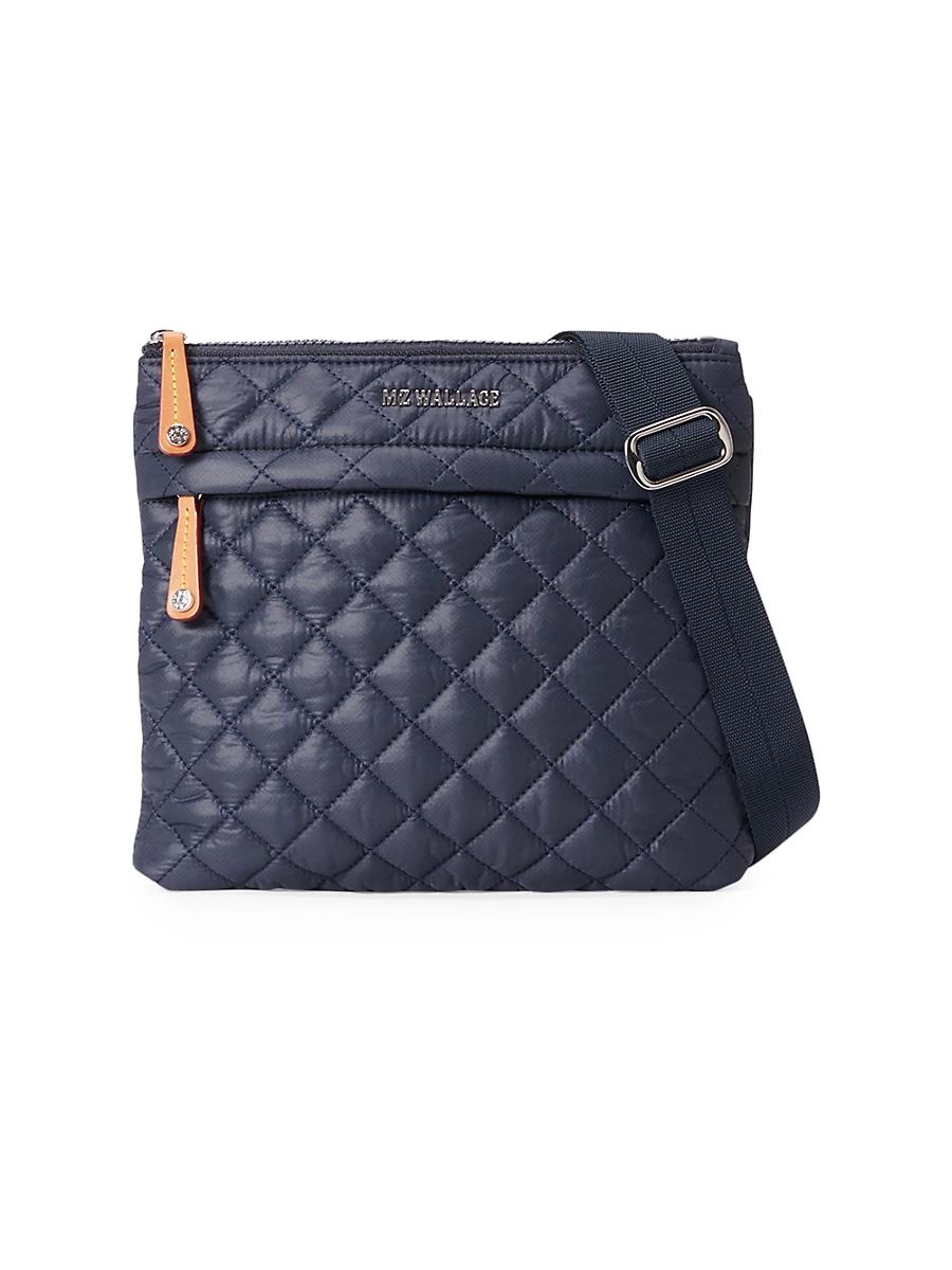 Womens Metro Flat Quilted Nylon Crossbody Bag Product Image