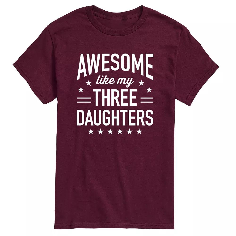 Men's Awesome Like My Three Daughters Graphic Tee,  Product Image