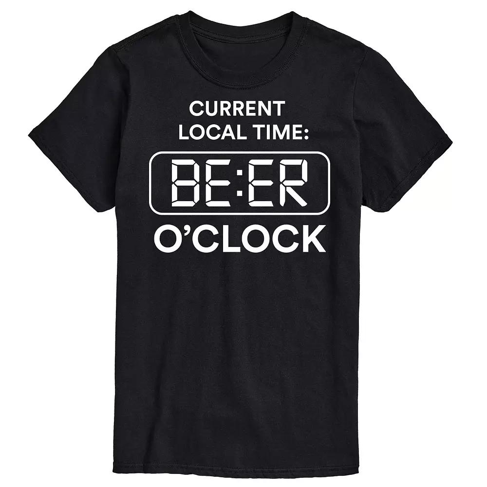 Big & Tall Beer Oclock Tee, Men's,  Product Image