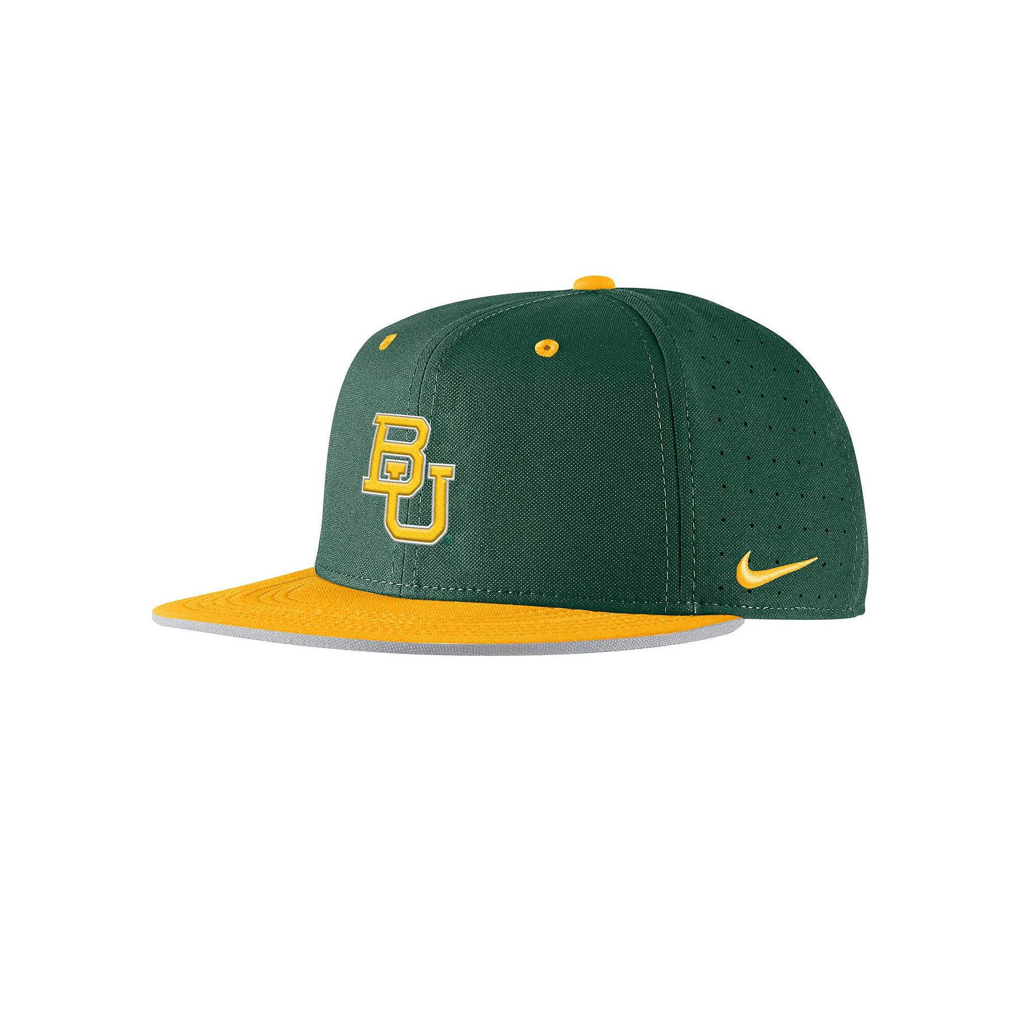 Men's Nike Green Baylor Bears On-Field True Performance Baseball Fitted Hat, Size: 7 5/8, Bay Green Product Image