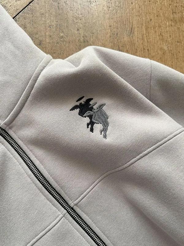 Men's Street Oversized Long Sleeve Hoodie Product Image