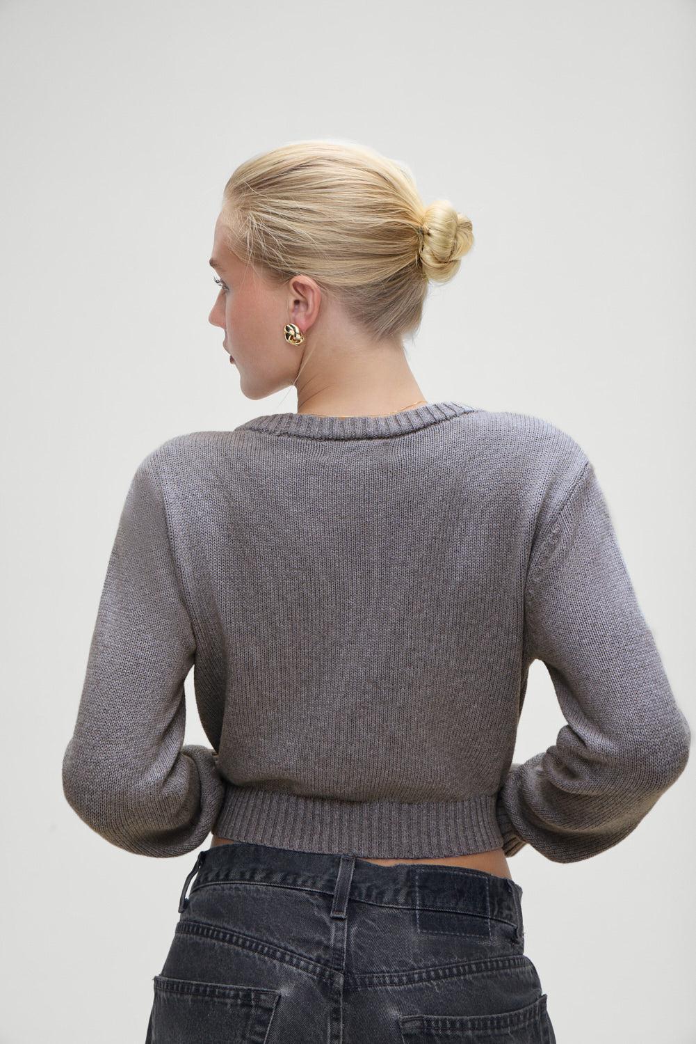 Dudley Knit Cardigan - Rain Cloud Product Image