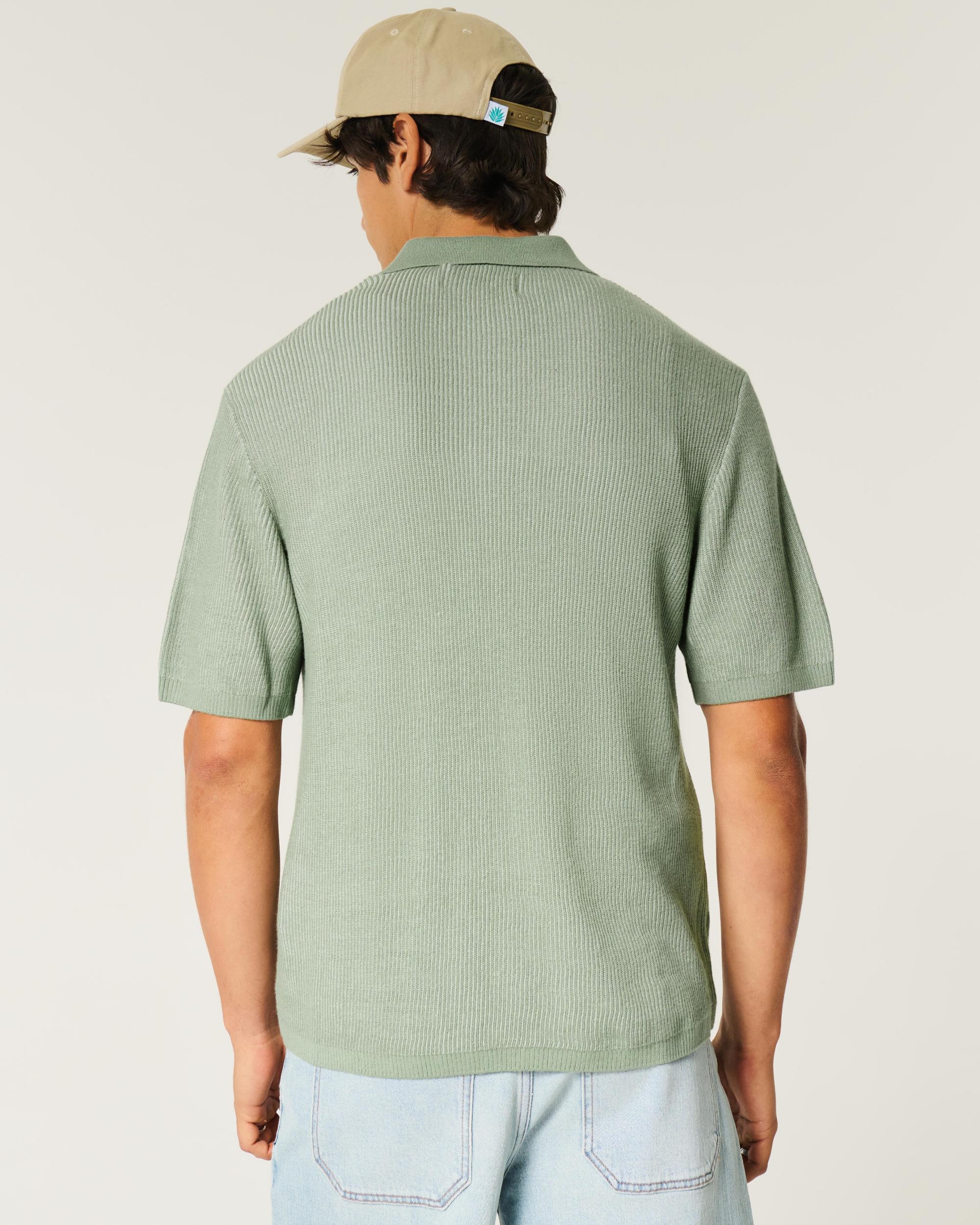 Boxy Sweater Polo Product Image
