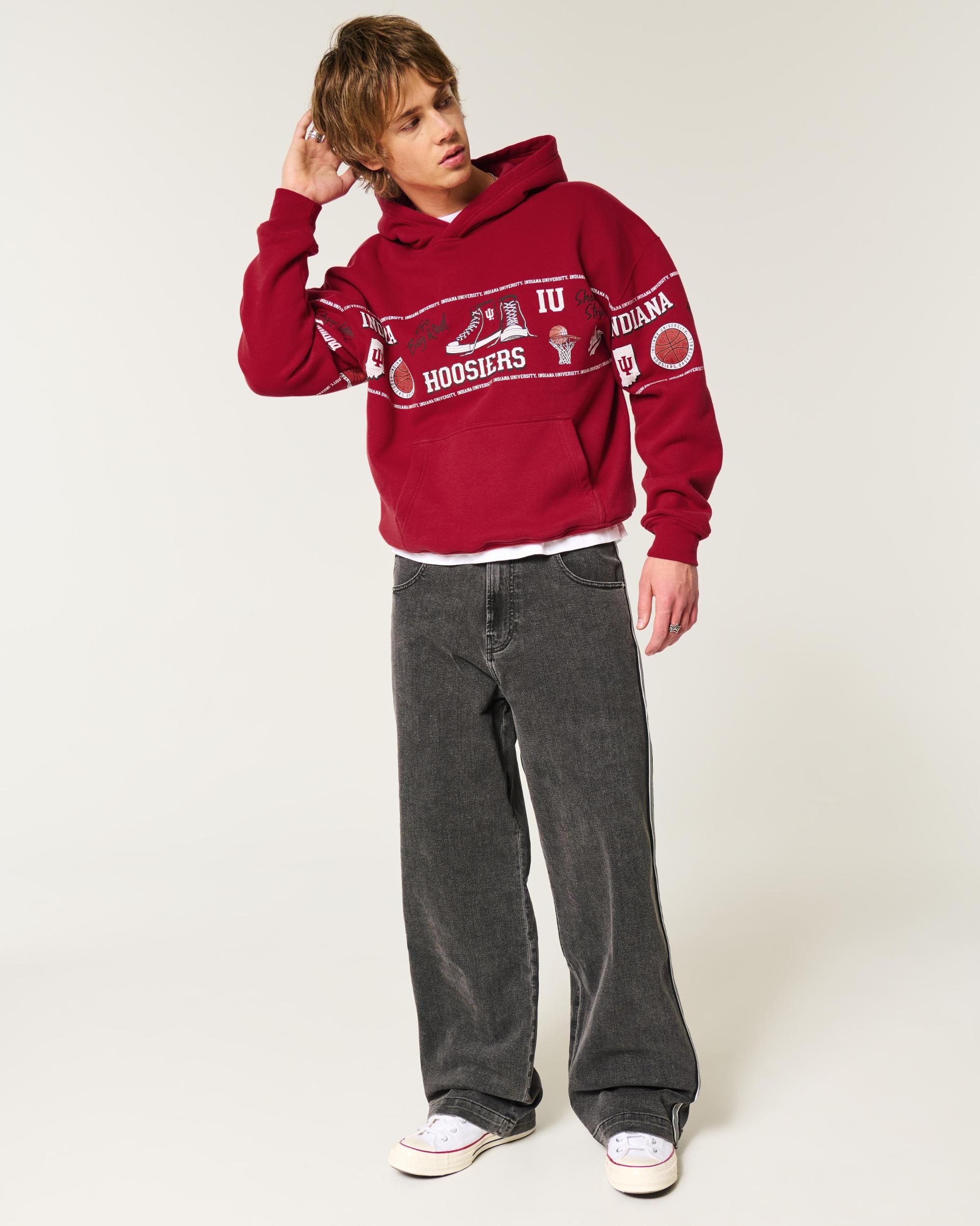 Boxy UConn Graphic Hoodie Product Image