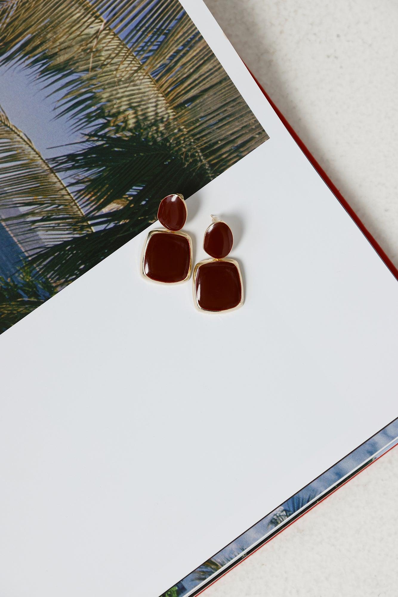 14k Gold Plated Holidays Earrings Gold Product Image