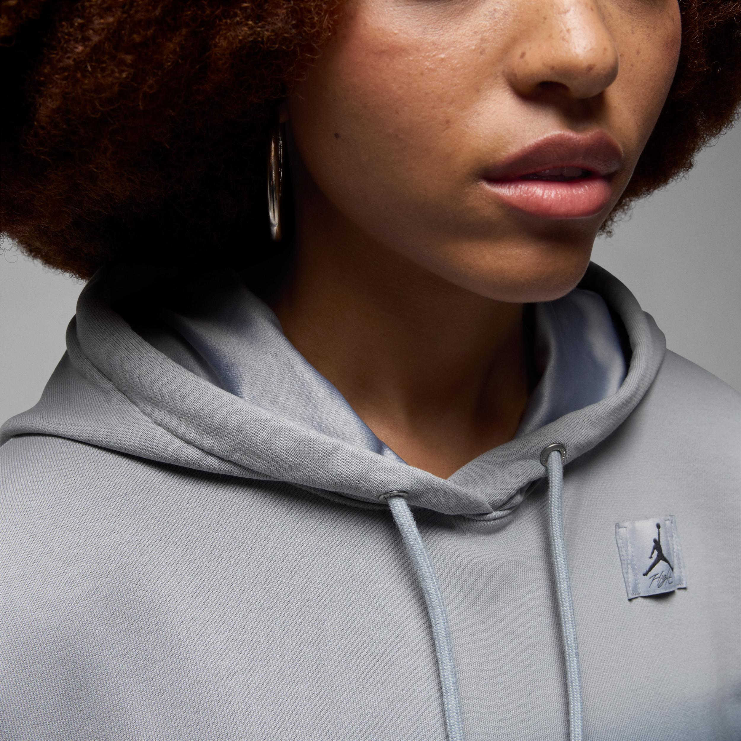 Jordan Flight Fleece Women's Satin-Lined Pullover Hoodie Product Image